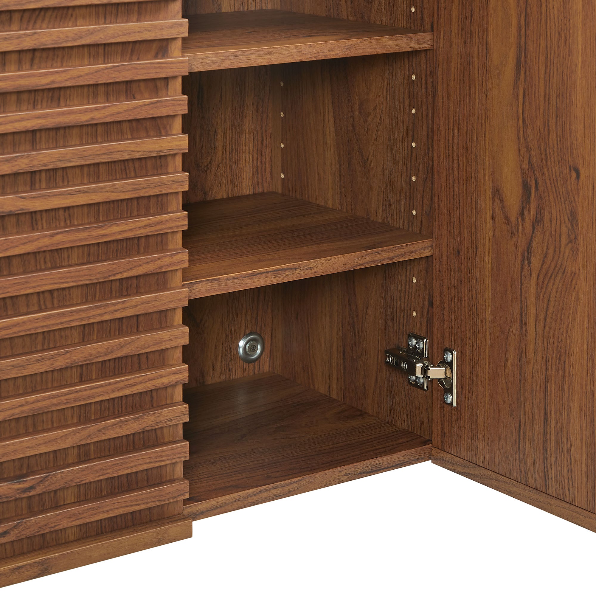 Render Bathroom Cabinet Set - Walnut