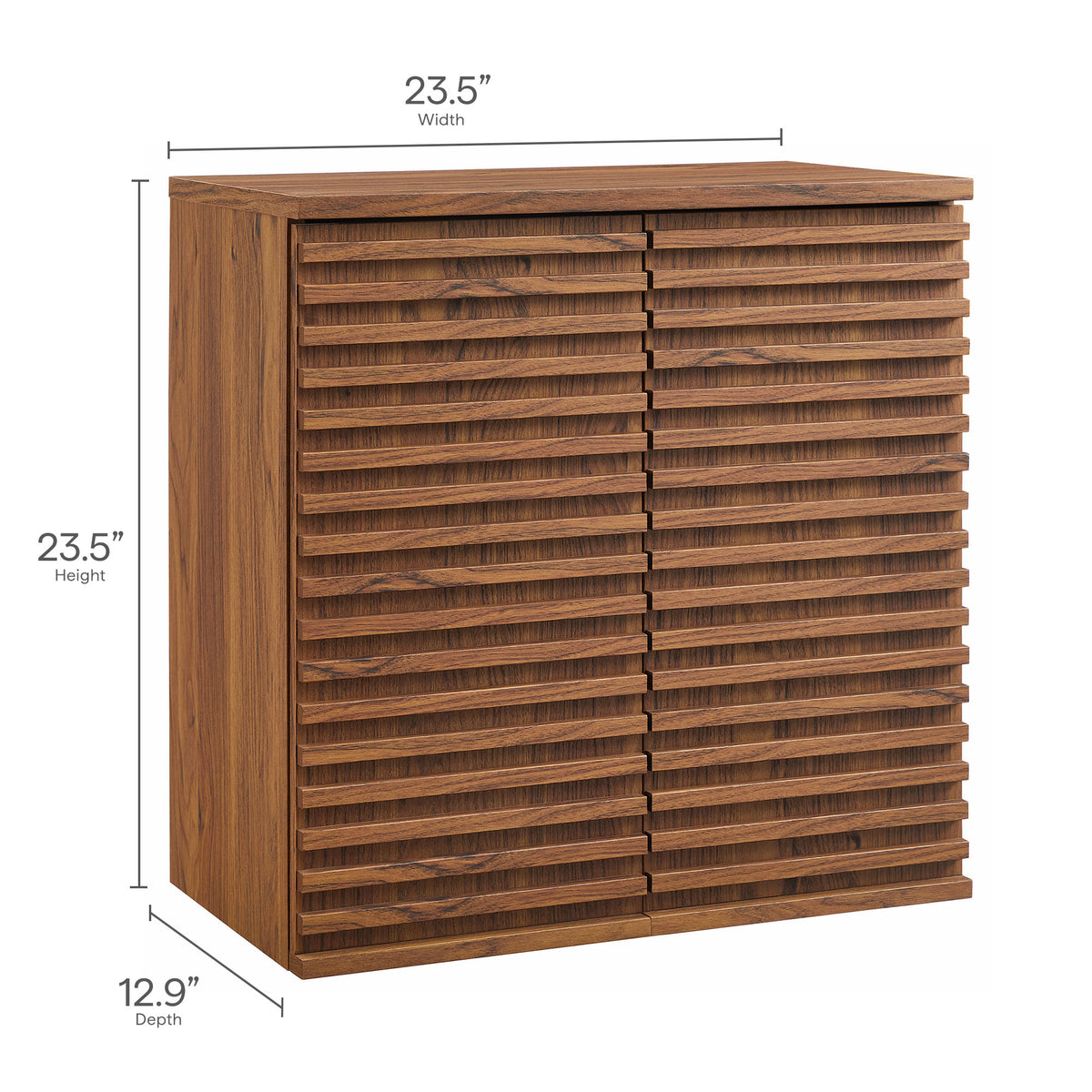 Render Bathroom Cabinet Set - Walnut