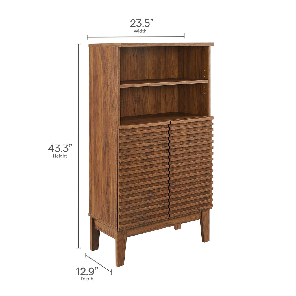 Render Bathroom Cabinet Set - Walnut