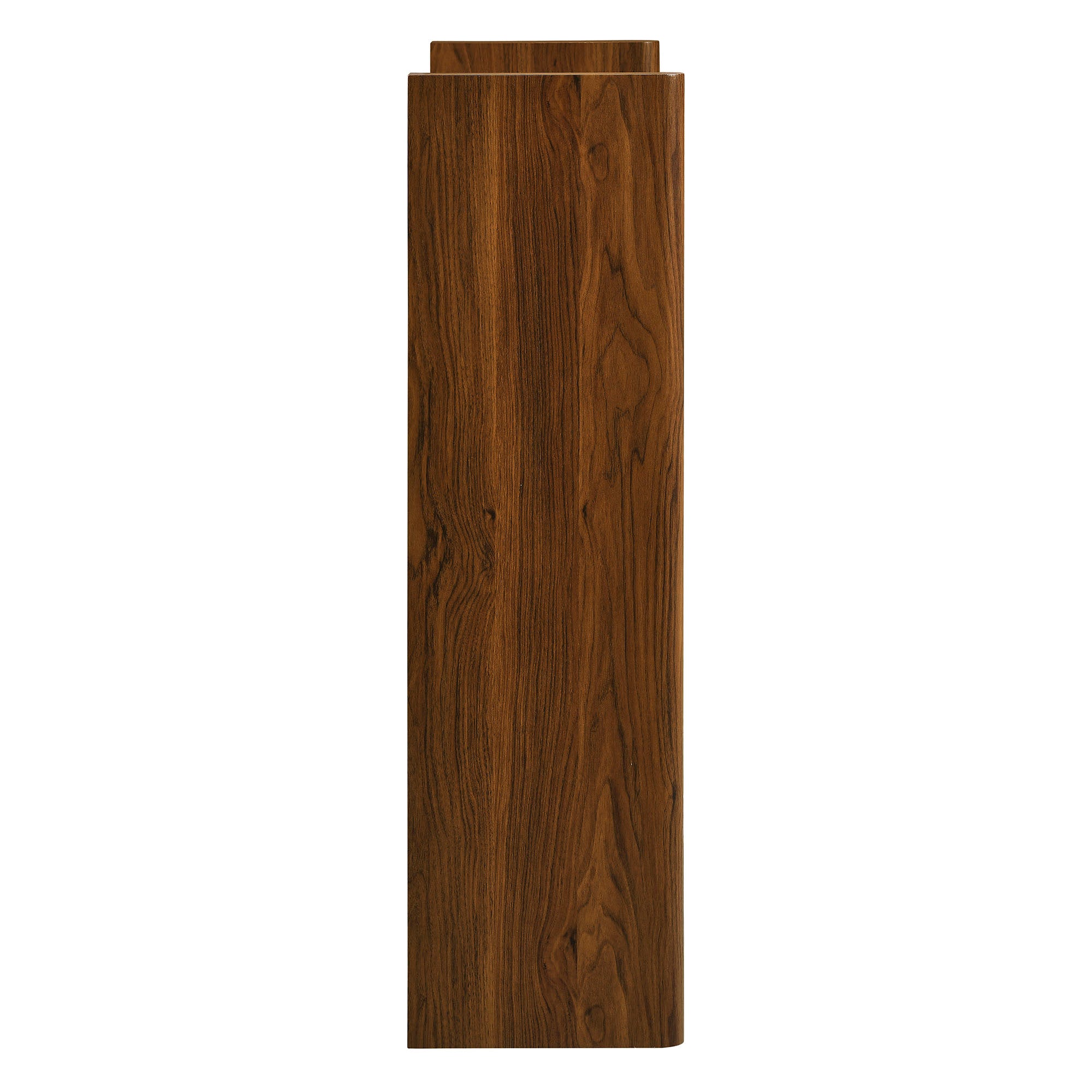 Emric Wave Shoe Cabinet - Walnut