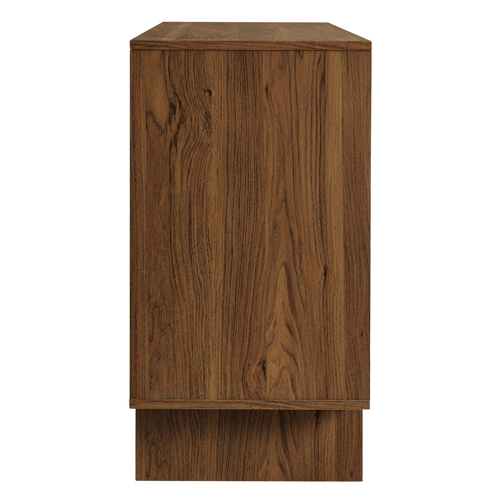 Owen 59 Inch 4 Door Geometric Sideboard - Walnut