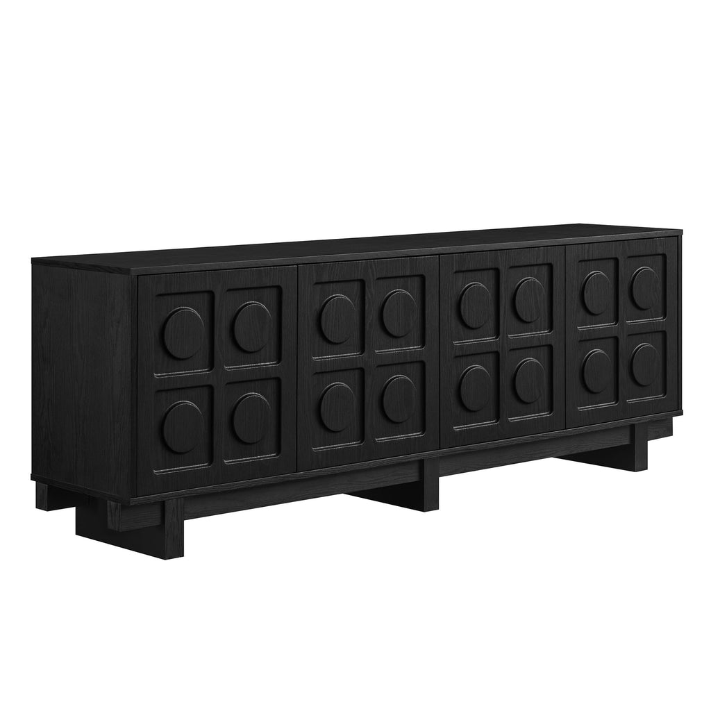 Knox 71 Inch TV Stand - Black