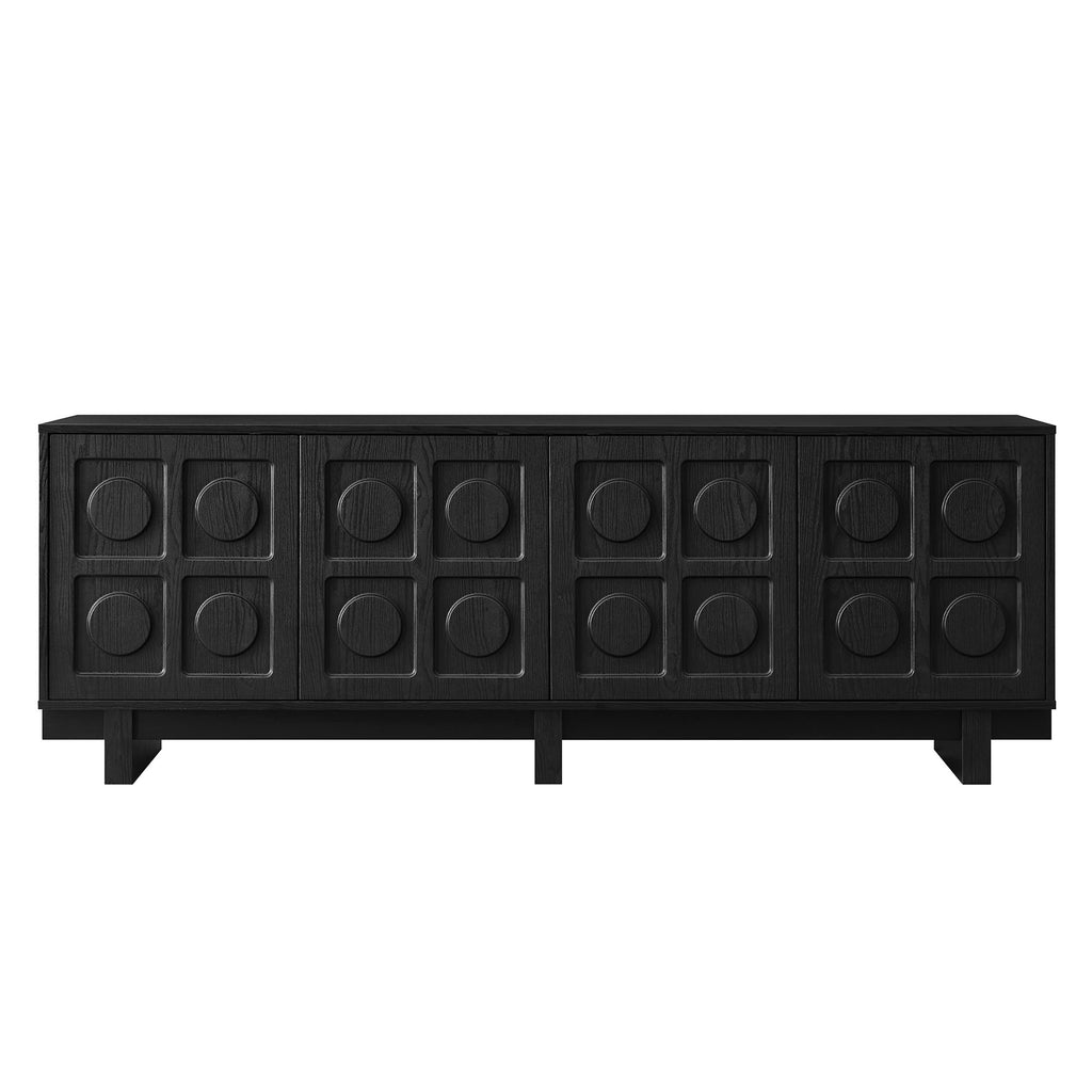 Knox 71 Inch TV Stand - Black