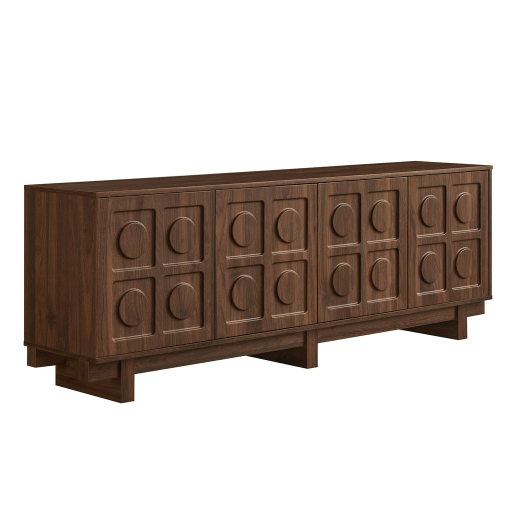 Knox 71 Inch TV Stand - Walnut