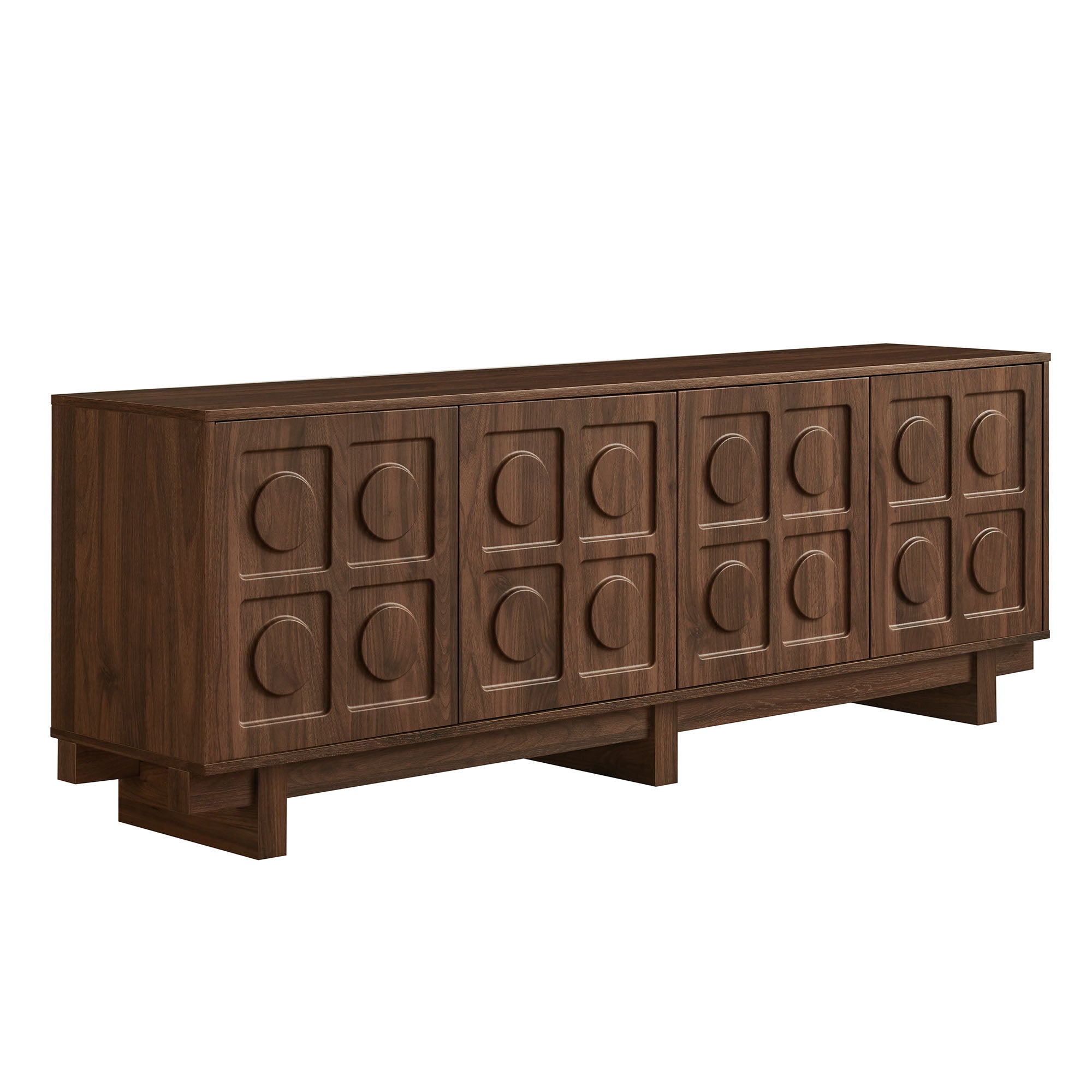Knox 71 Inch TV Stand - Walnut