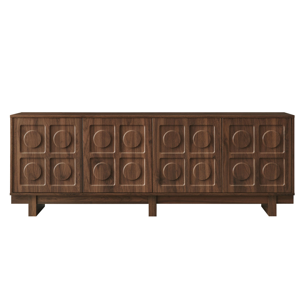 Knox 71 Inch TV Stand - Walnut