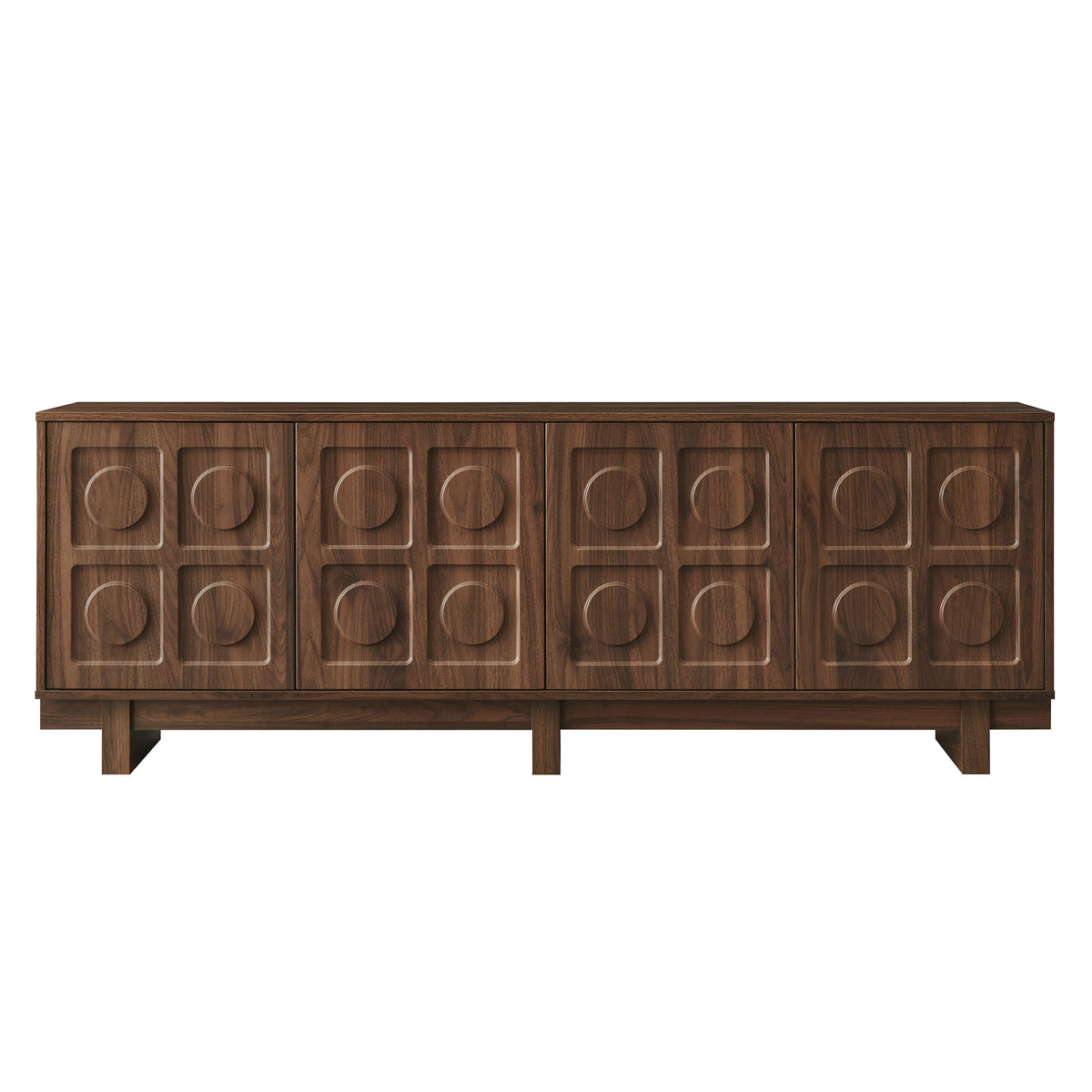 Knox 71 Inch TV Stand - Walnut