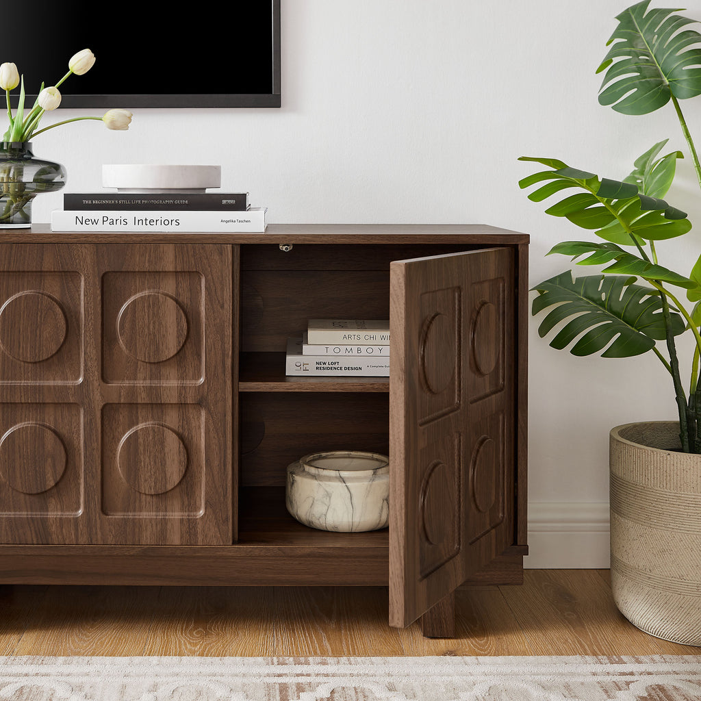 Knox 71 Inch TV Stand - Walnut