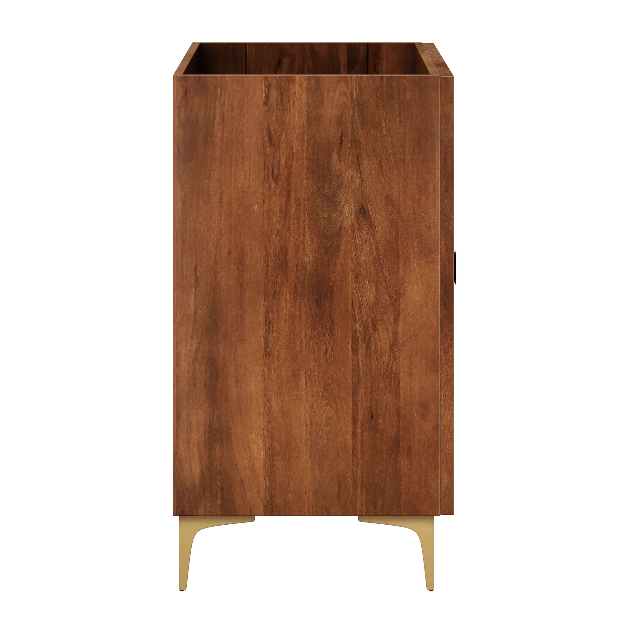 Vernon 30" Fluted Wood Vanity Cabinet Without Sink - Walnut