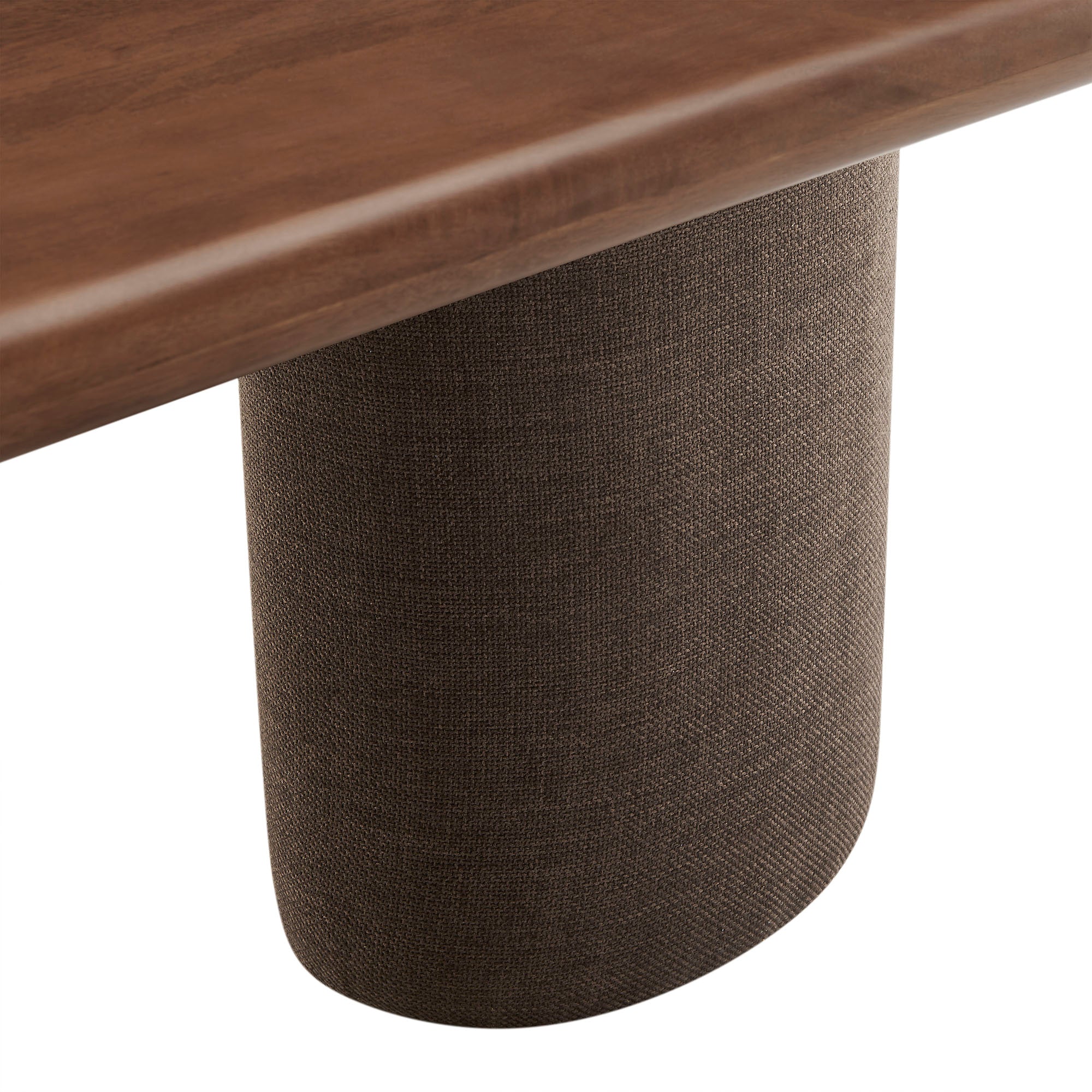 Enric 84 Inch Mango Wood Oval Dining Table - Walnut