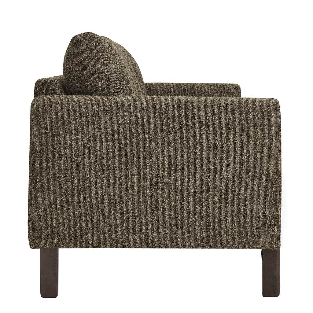 Hawken Boucle Fabric Sofa - Antique Espresso