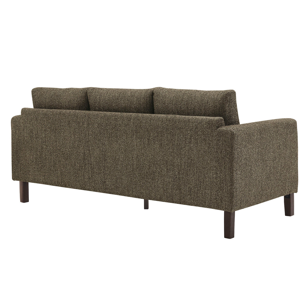 Hawken Boucle Fabric Sofa - Antique Espresso