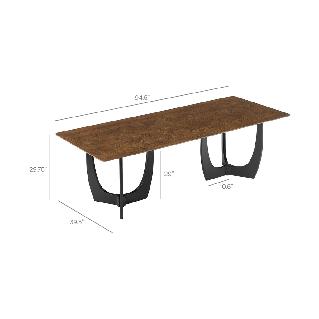 Wrenly 94" Dining Table - Walnut