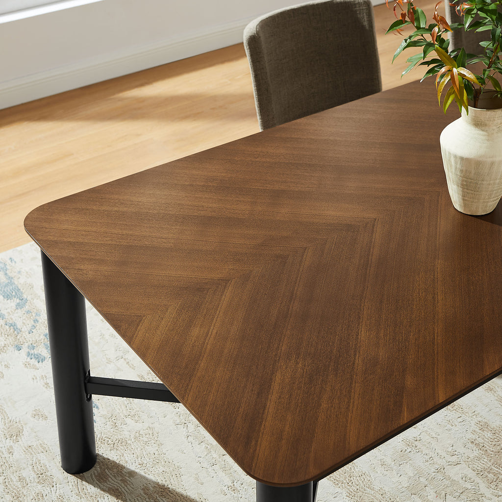 Ashlan 110" Rectangle Dining Table - Walnut