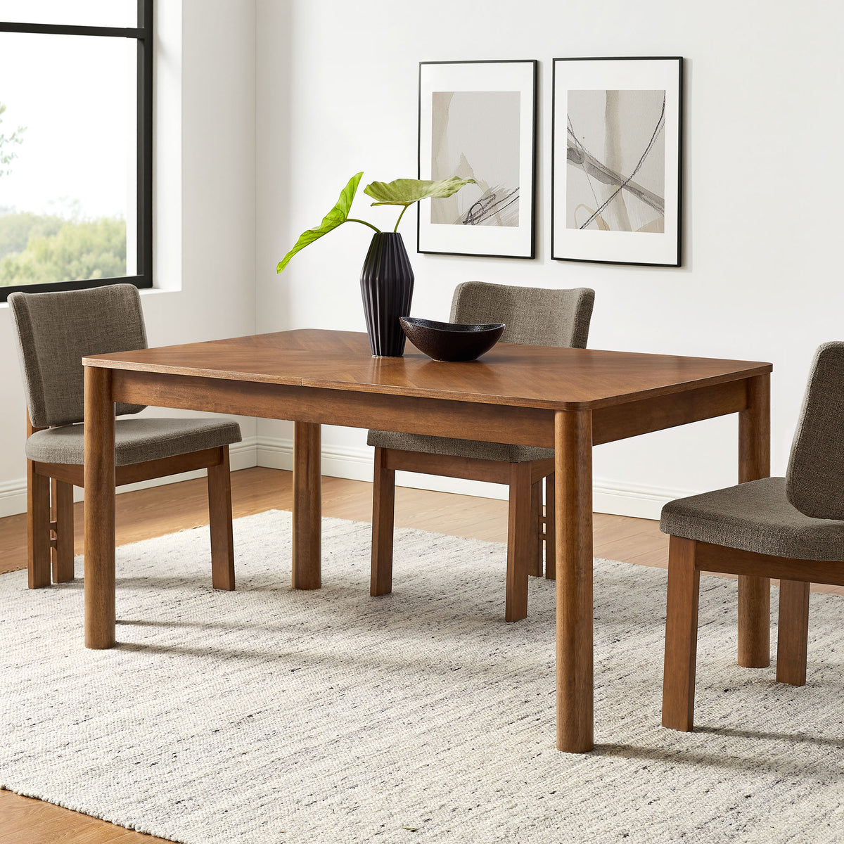 Alba Extendable Dining Table - Walnut