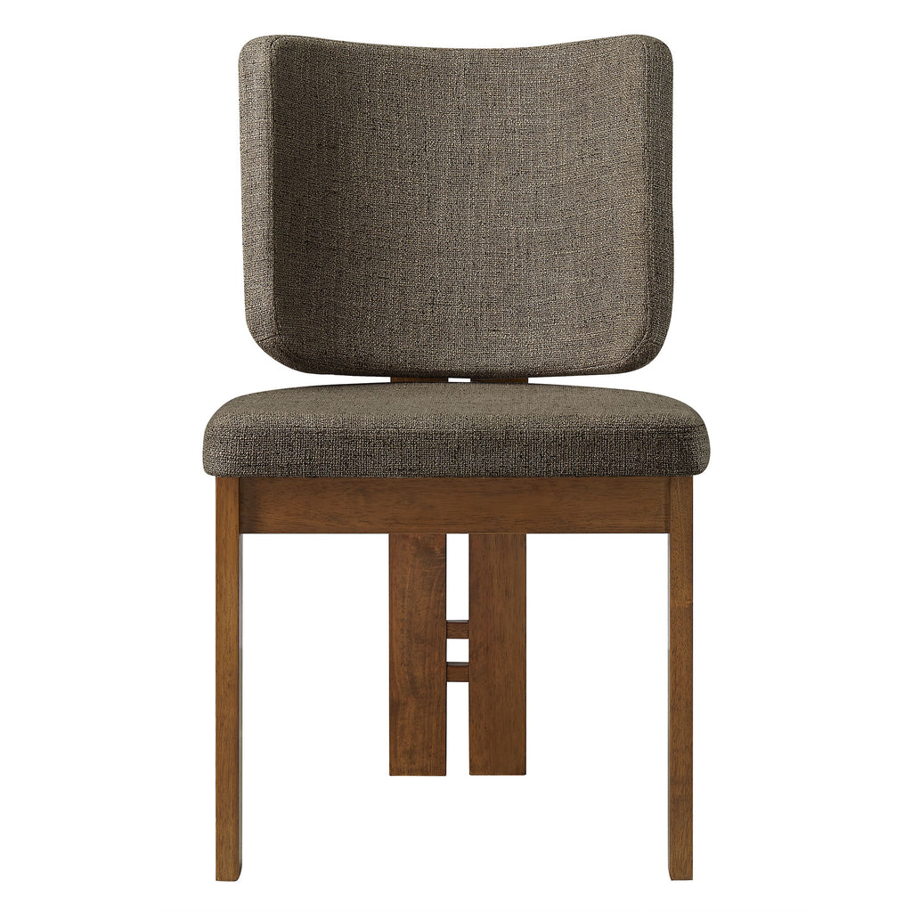 Alba Armless Upholstered Dining Chairs Set Of 2 - Taupe