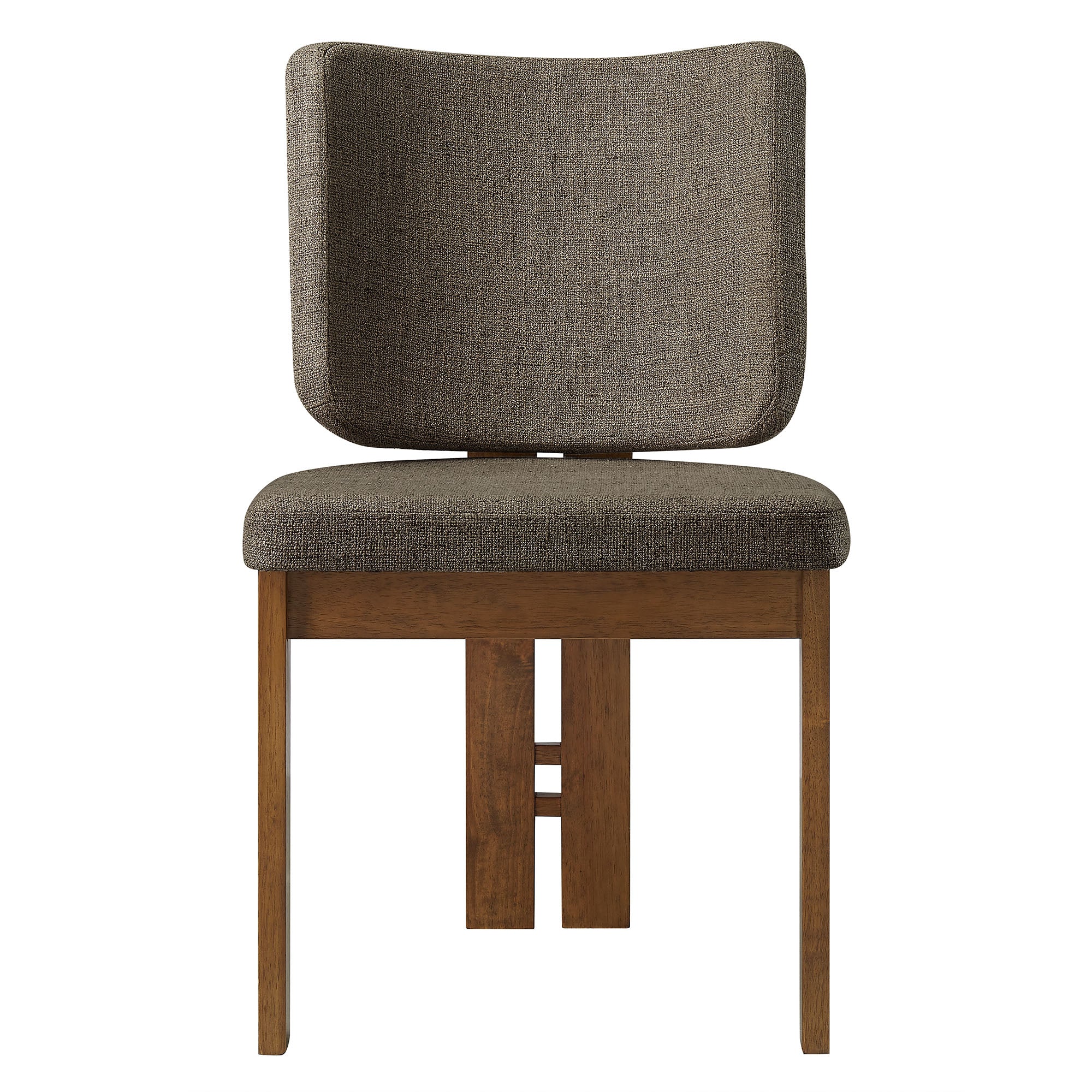 Alba Armless Upholstered Dining Chairs Set Of 2 - Taupe