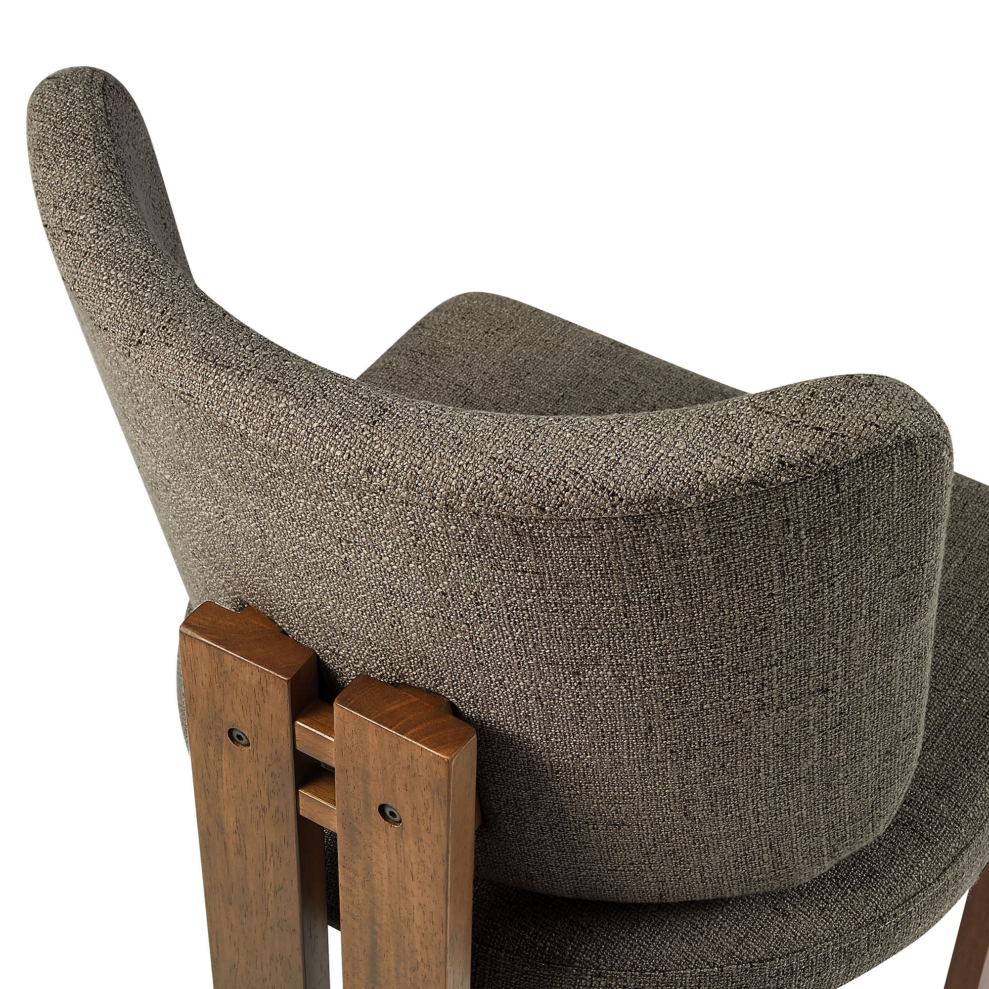 Alba Armless Upholstered Dining Chairs Set Of 2 - Taupe