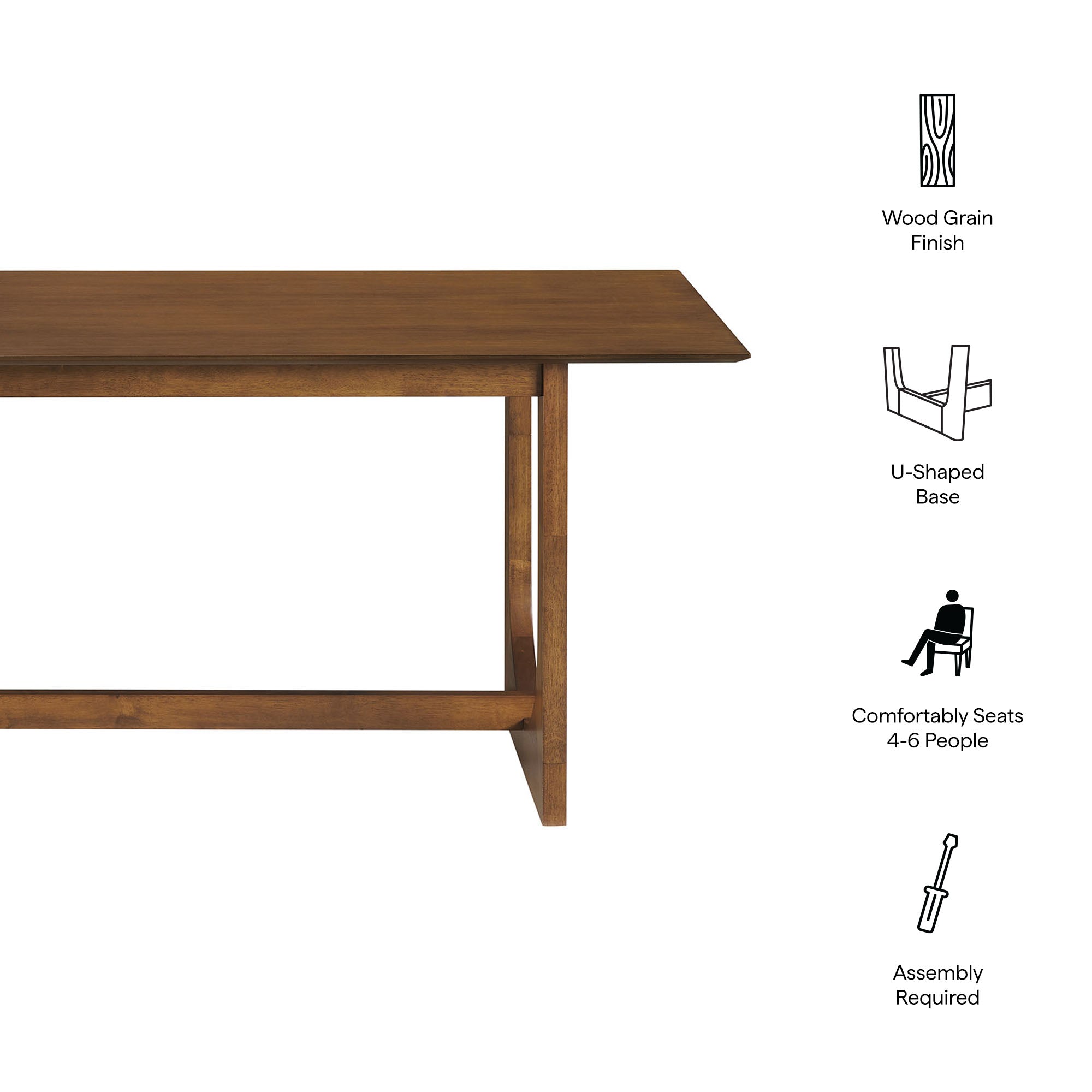 Ashcroft 69" Rectangular Dining Table - Walnut