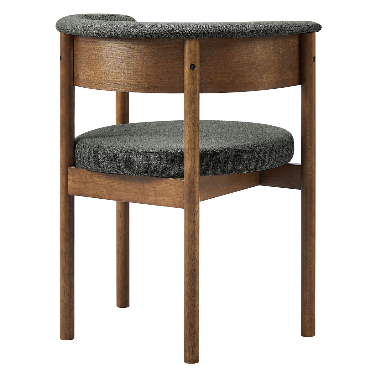Clea Curved Upholstered Dining Chairs Set Of 2 - Charcoal