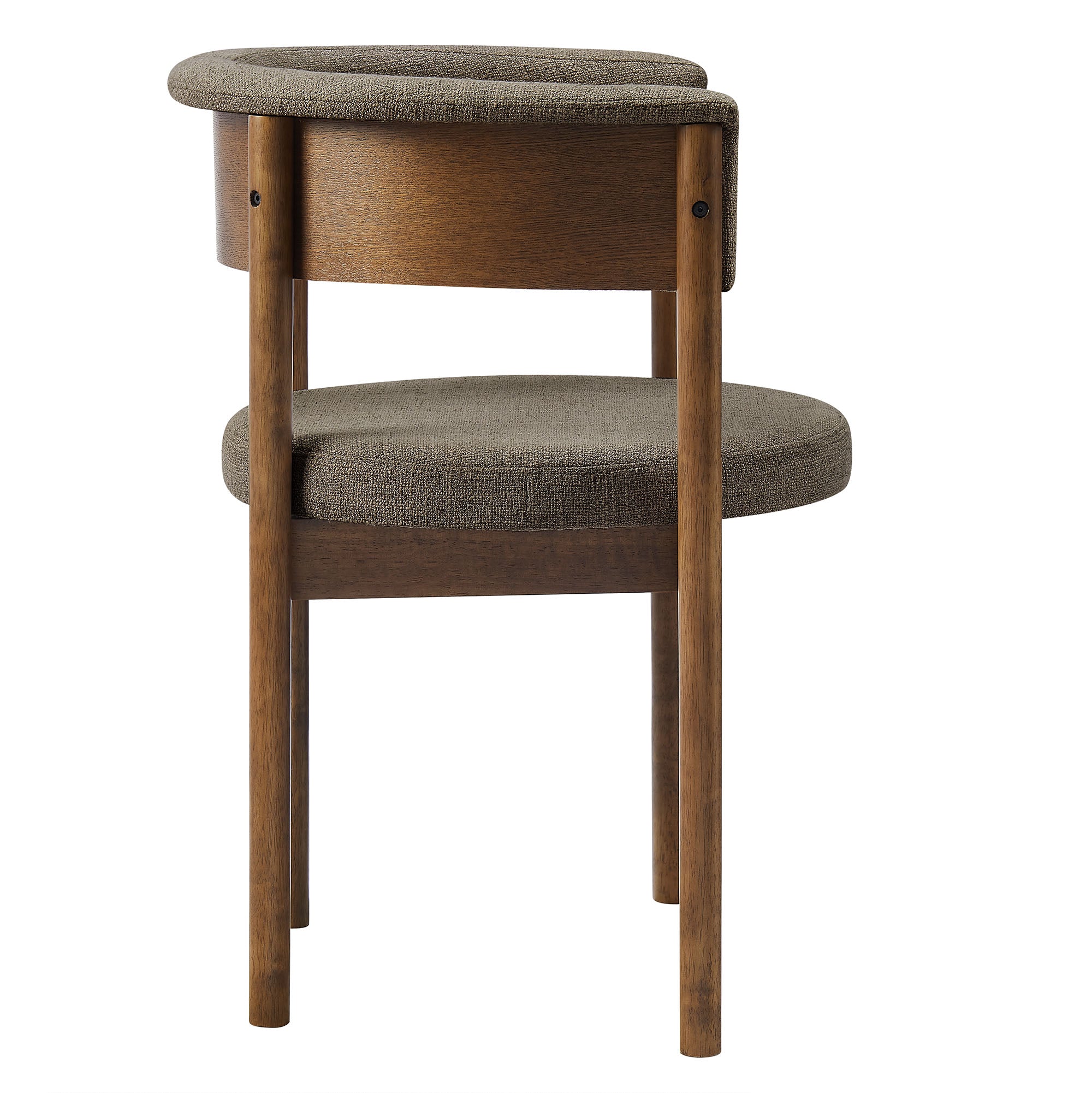 Clea Curved Upholstered Dining Chairs Set Of 2 - Taupe