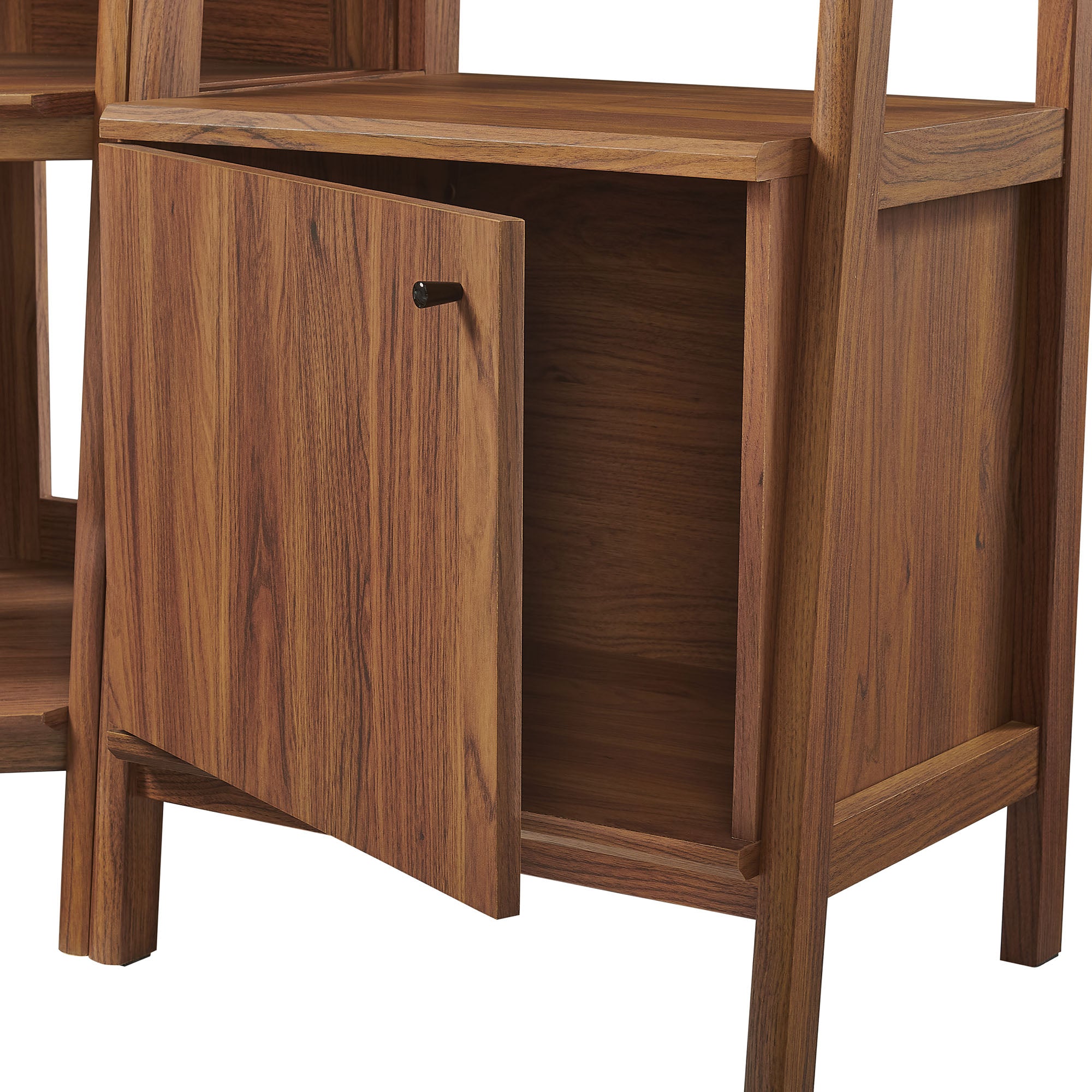 Bixby 3-piece Corner Bookshelf Set with Narrow Bookshelves - Walnut