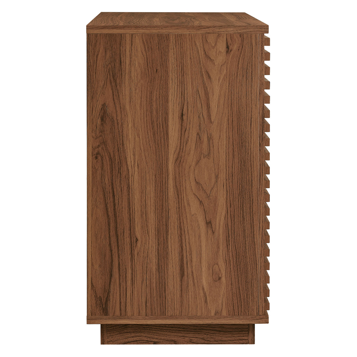 Render 2-Door Fluted Accent Cabinet - Walnut