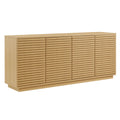 Render 4-Door Fluted Sideboard Cabinet TV Stand - Oak