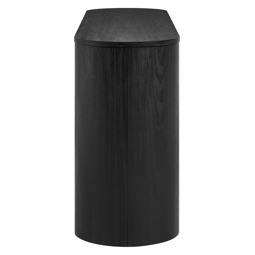 Duval 62 Inch Oval Sideboard - Black