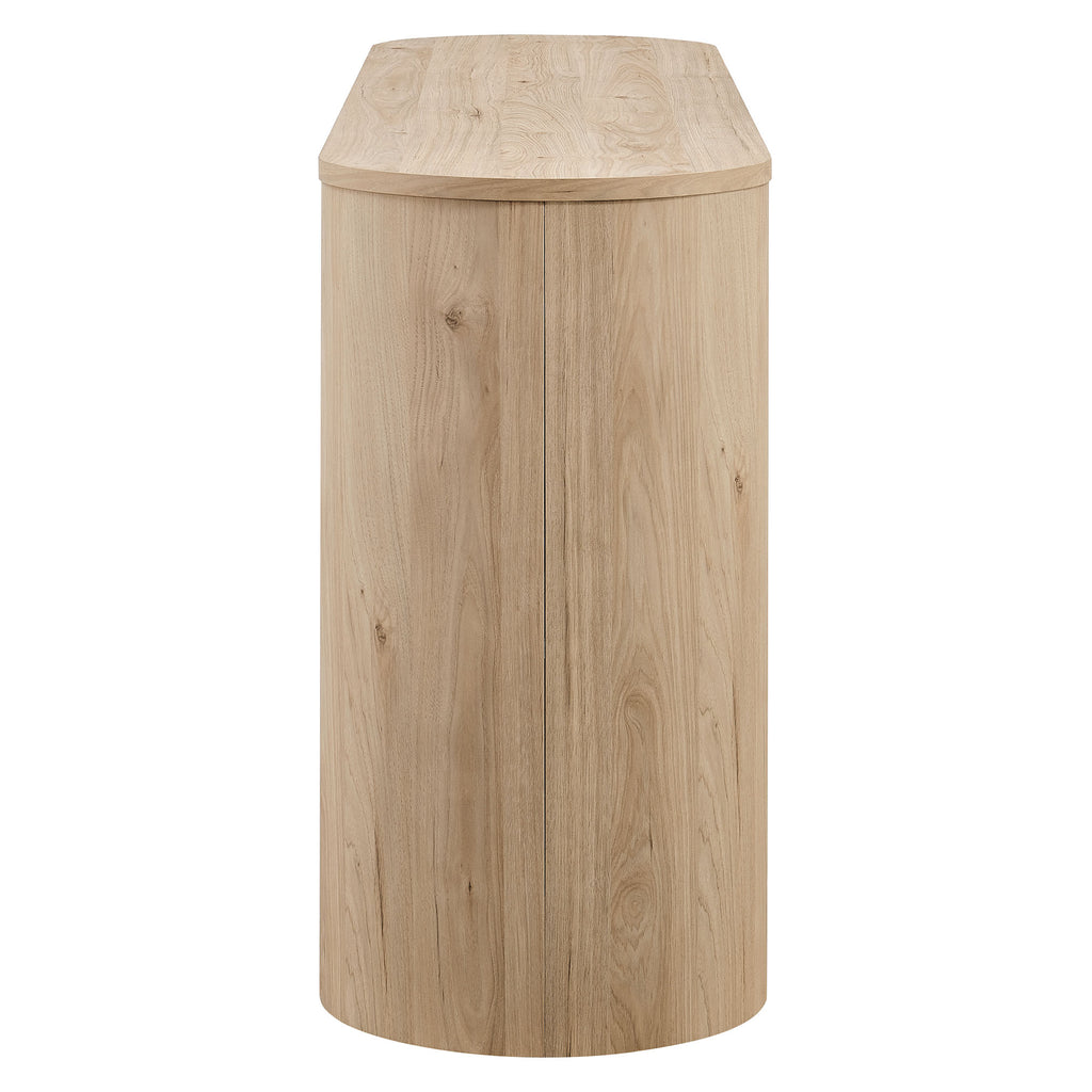 Duval 62 Inch Oval Sideboard - Light Oak