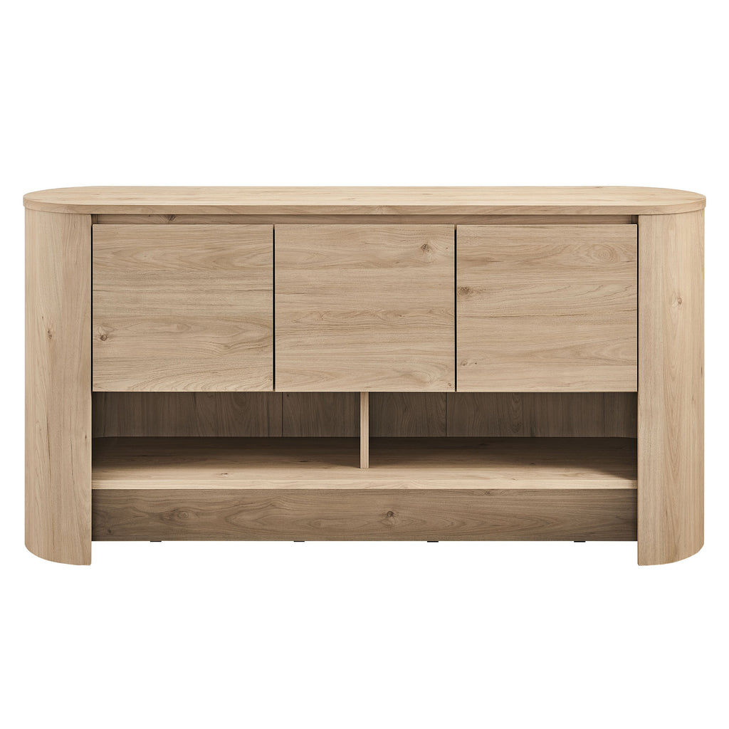 Duval 62 Inch Oval Sideboard - Light Oak