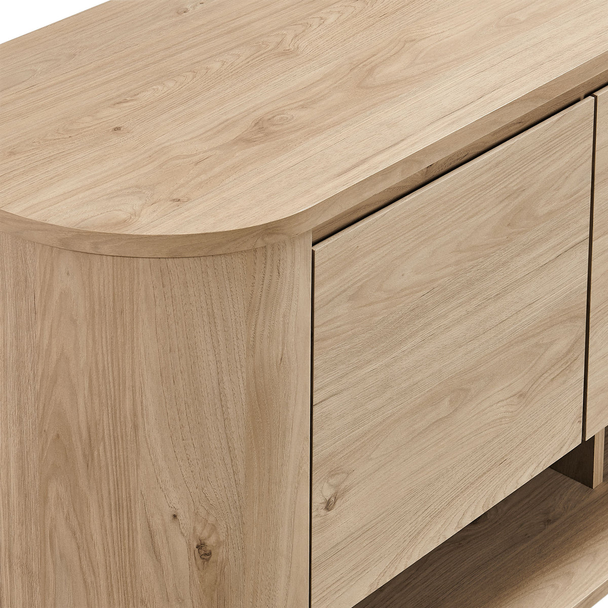 Duval 62 Inch Oval Sideboard - Light Oak