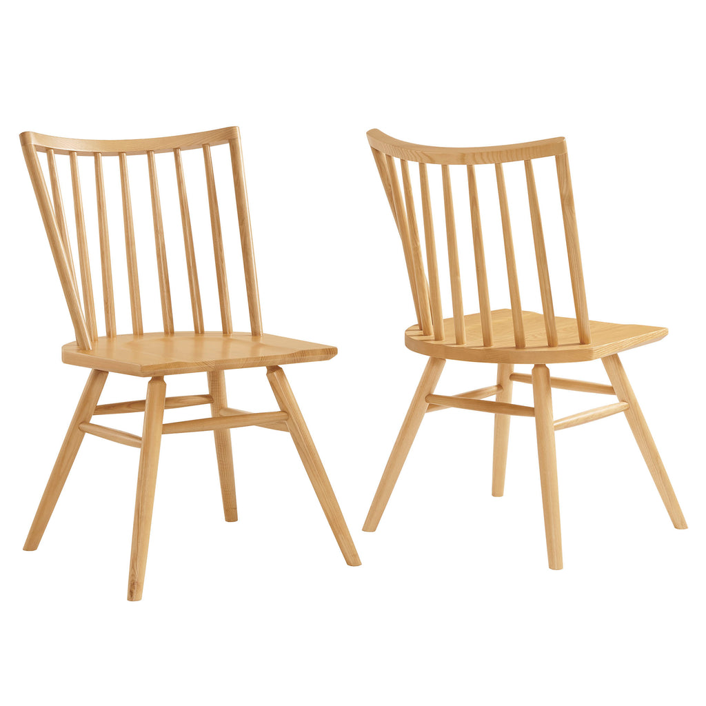 Alvar Spindle Back Dining Side Chairs Set of 2 - Ash