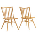 Alvar Spindle Back Dining Side Chairs Set of 2 - Ash