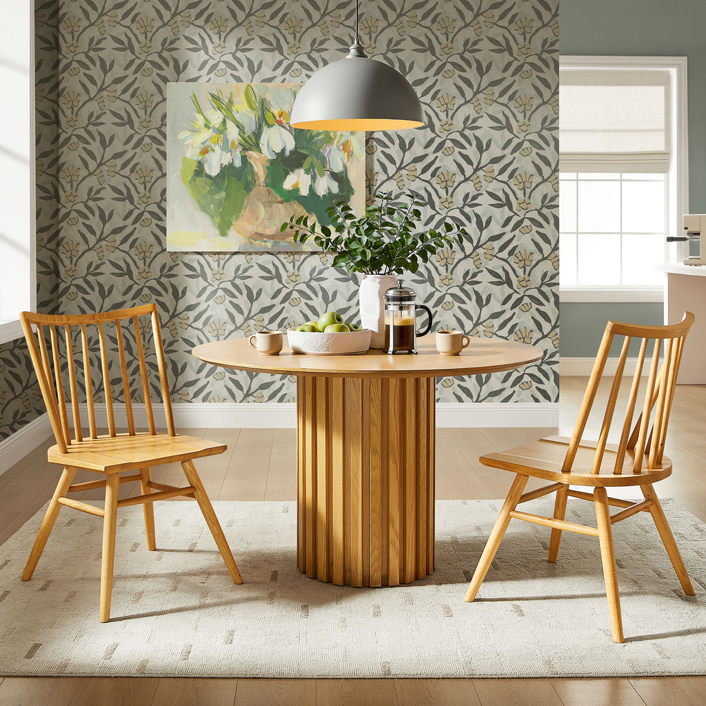 Alvar Spindle Back Dining Side Chairs Set of 2 - Ash