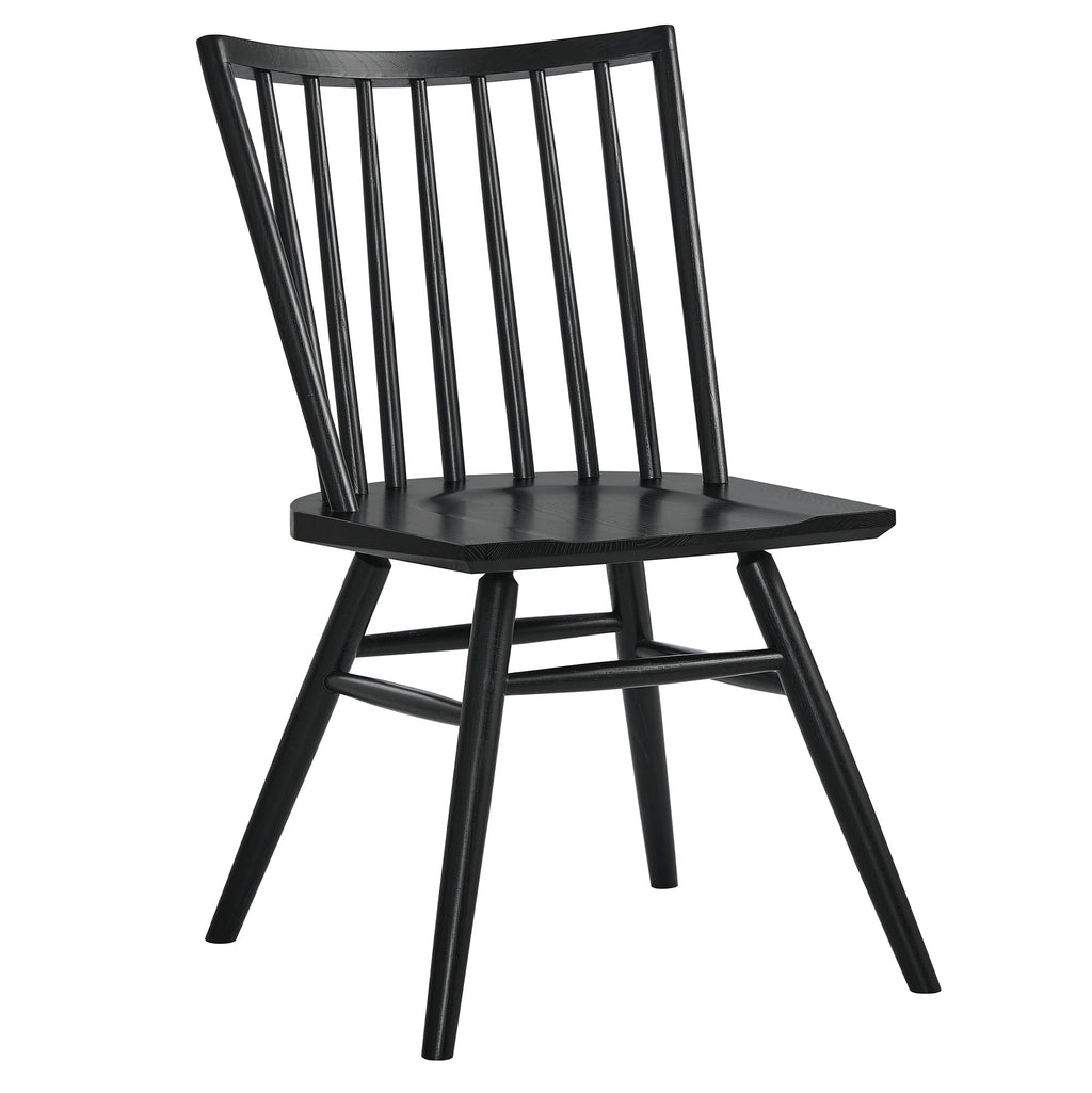 Alvar Spindle Back Dining Side Chairs Set of 2 - Black