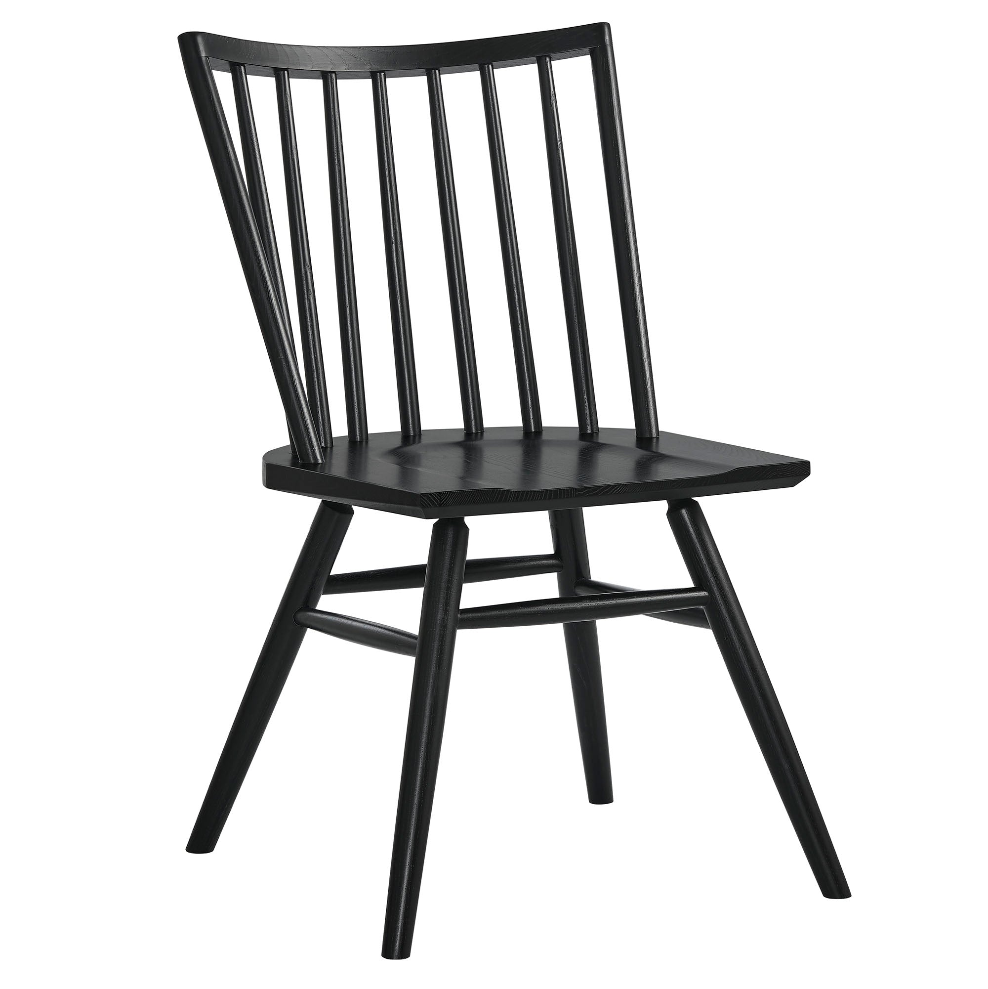 Alvar Spindle Back Dining Side Chairs Set of 2 - Black