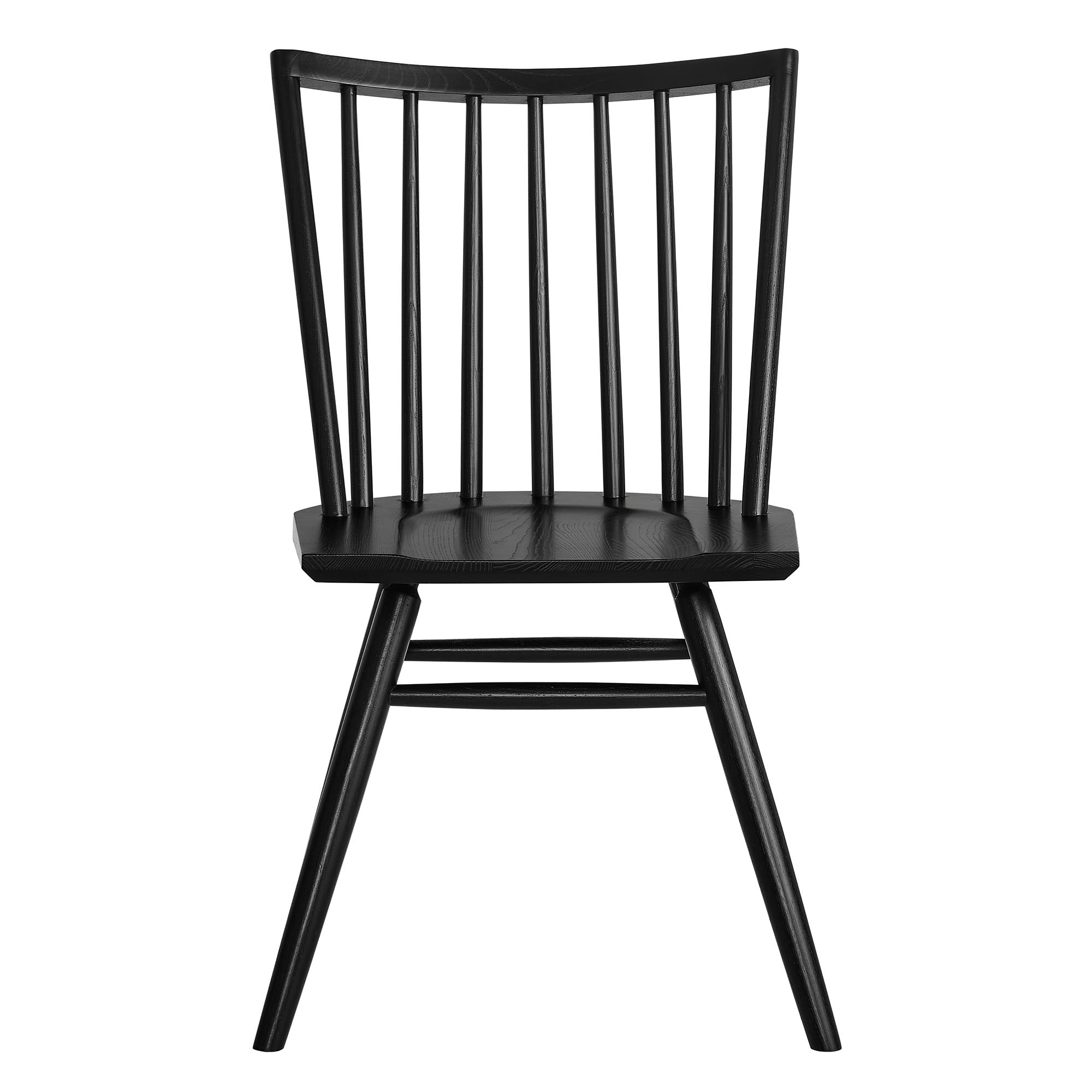 Alvar Spindle Back Dining Side Chairs Set of 2 - Black