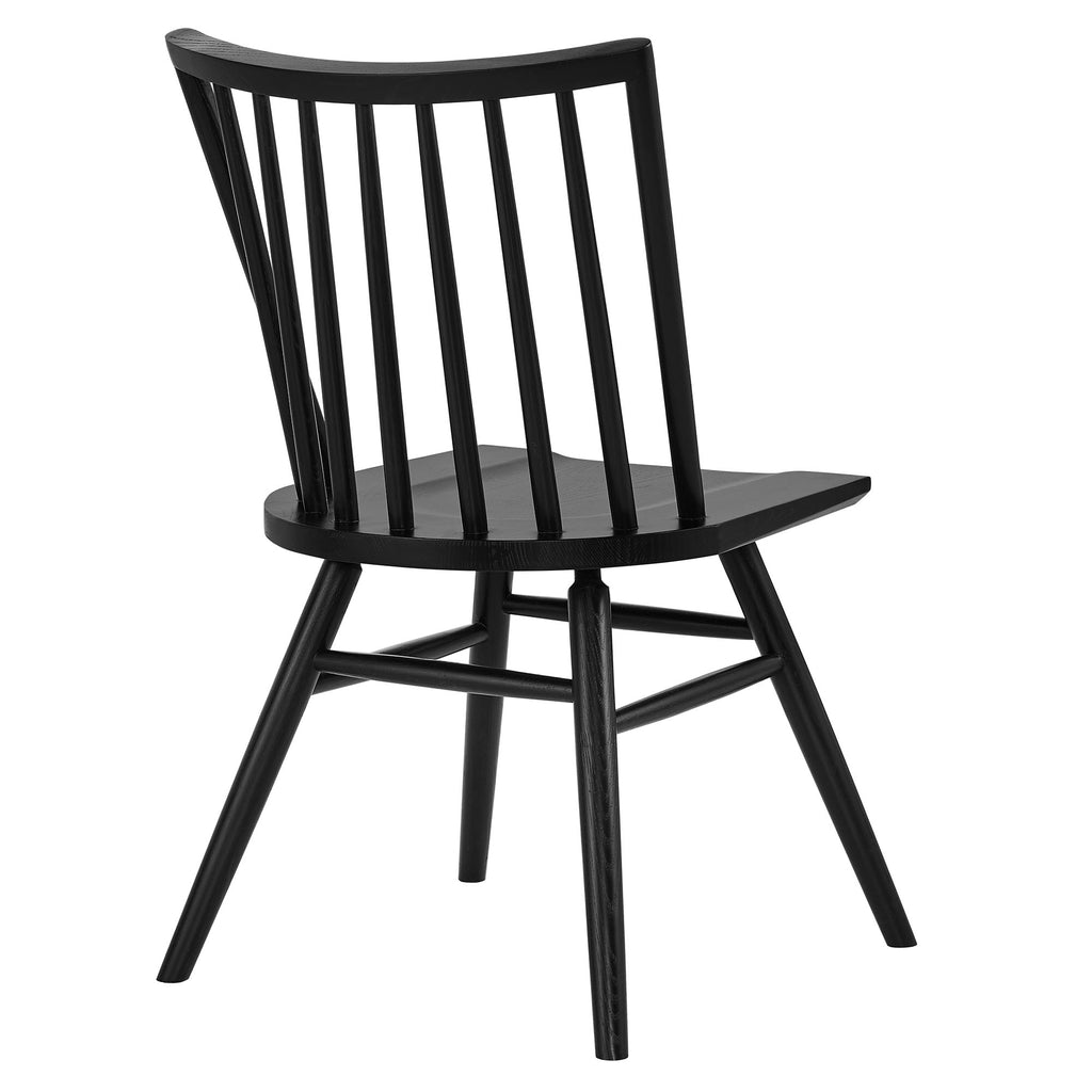 Alvar Spindle Back Dining Side Chairs Set of 2 - Black