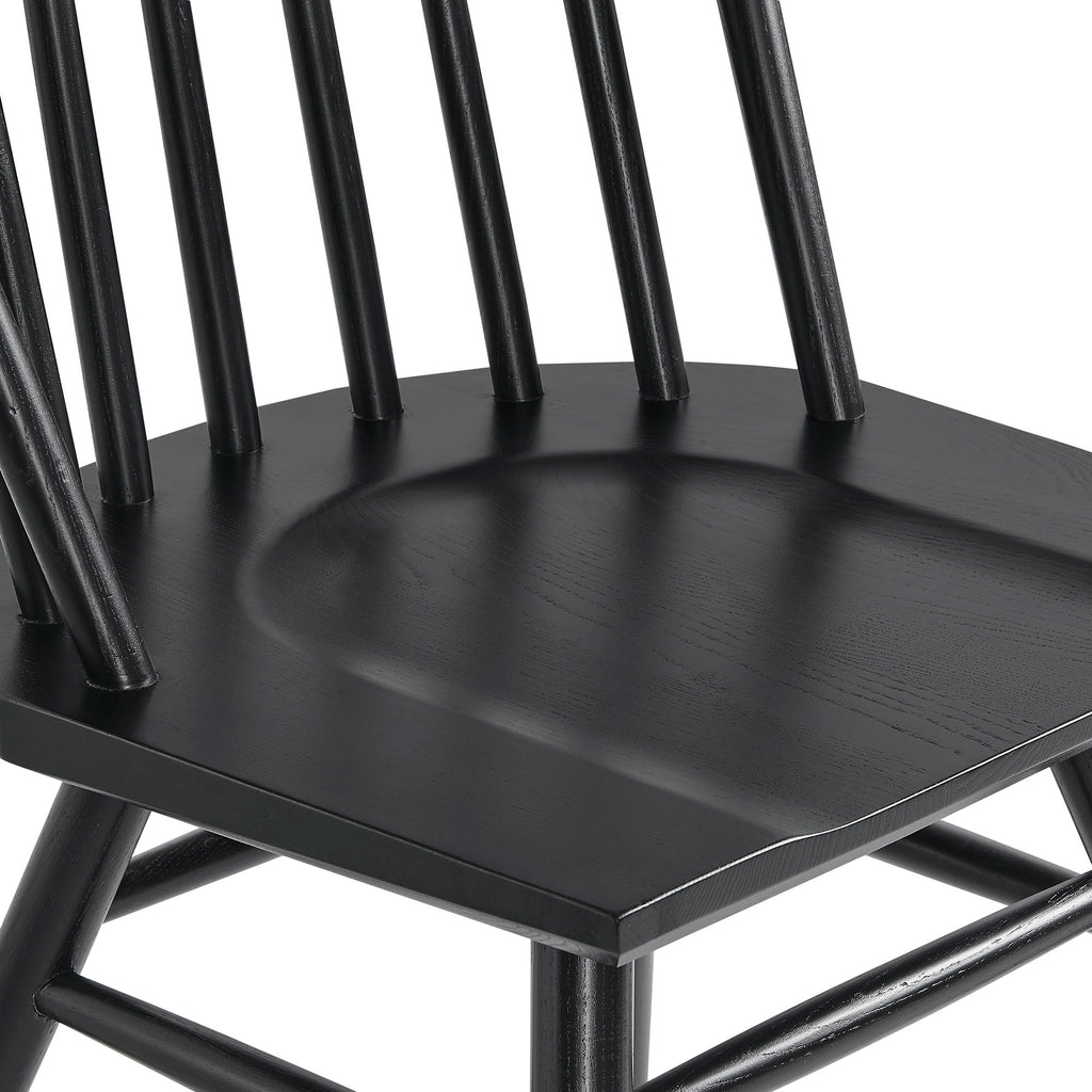 Alvar Spindle Back Dining Side Chairs Set of 2 - Black