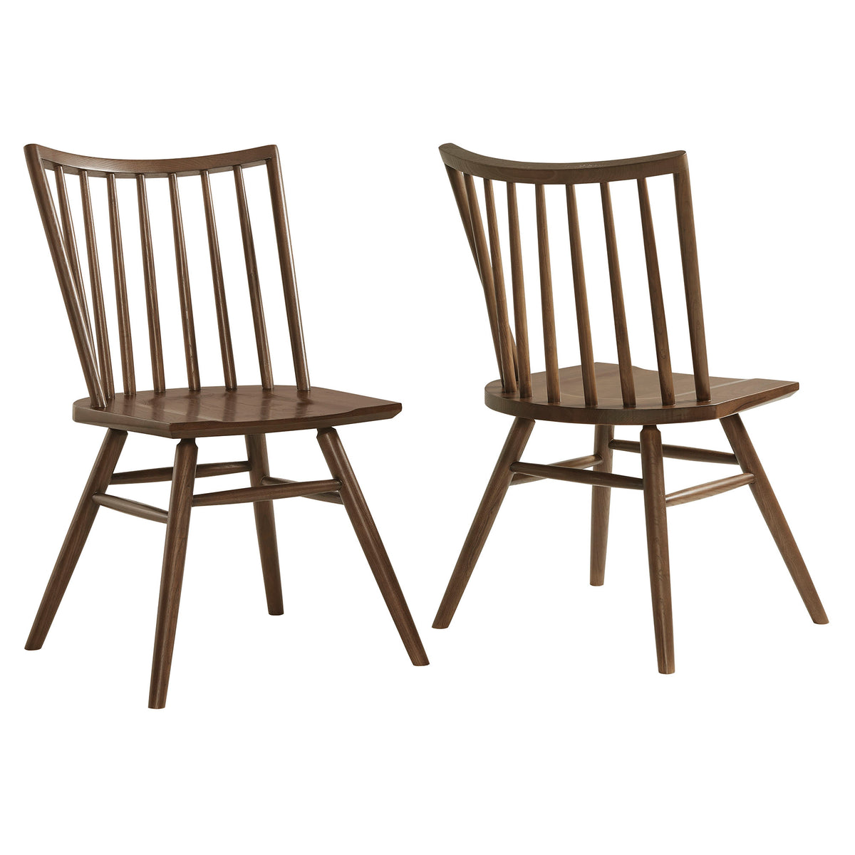 Alvar Spindle Back Dining Side Chairs Set of 2 - Walnut