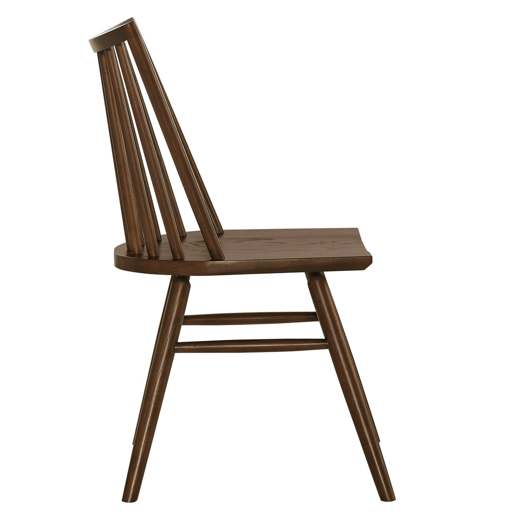 Alvar Spindle Back Dining Side Chairs Set of 2 - Walnut