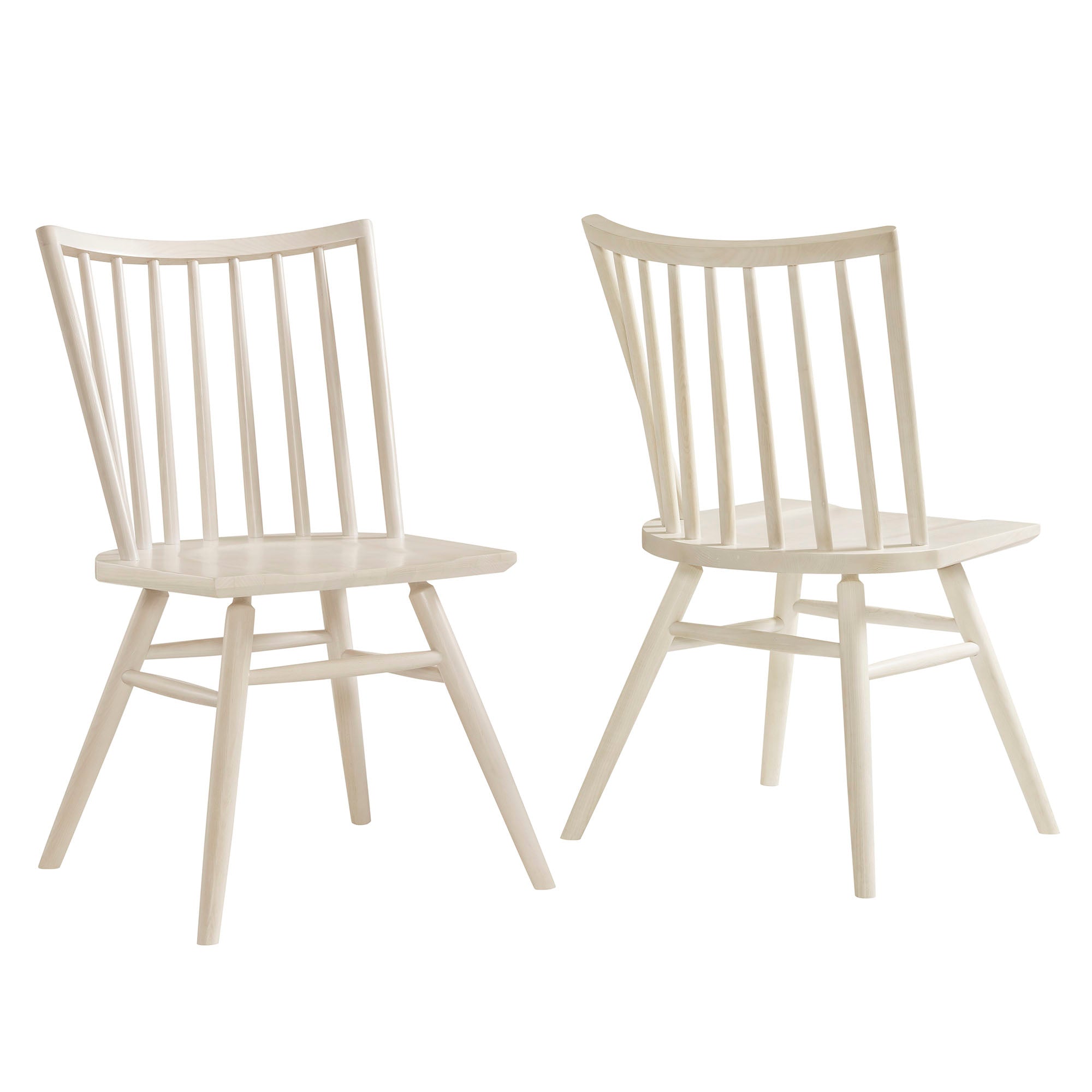 Alvar Spindle Back Dining Side Chairs Set of 2 - White Wash