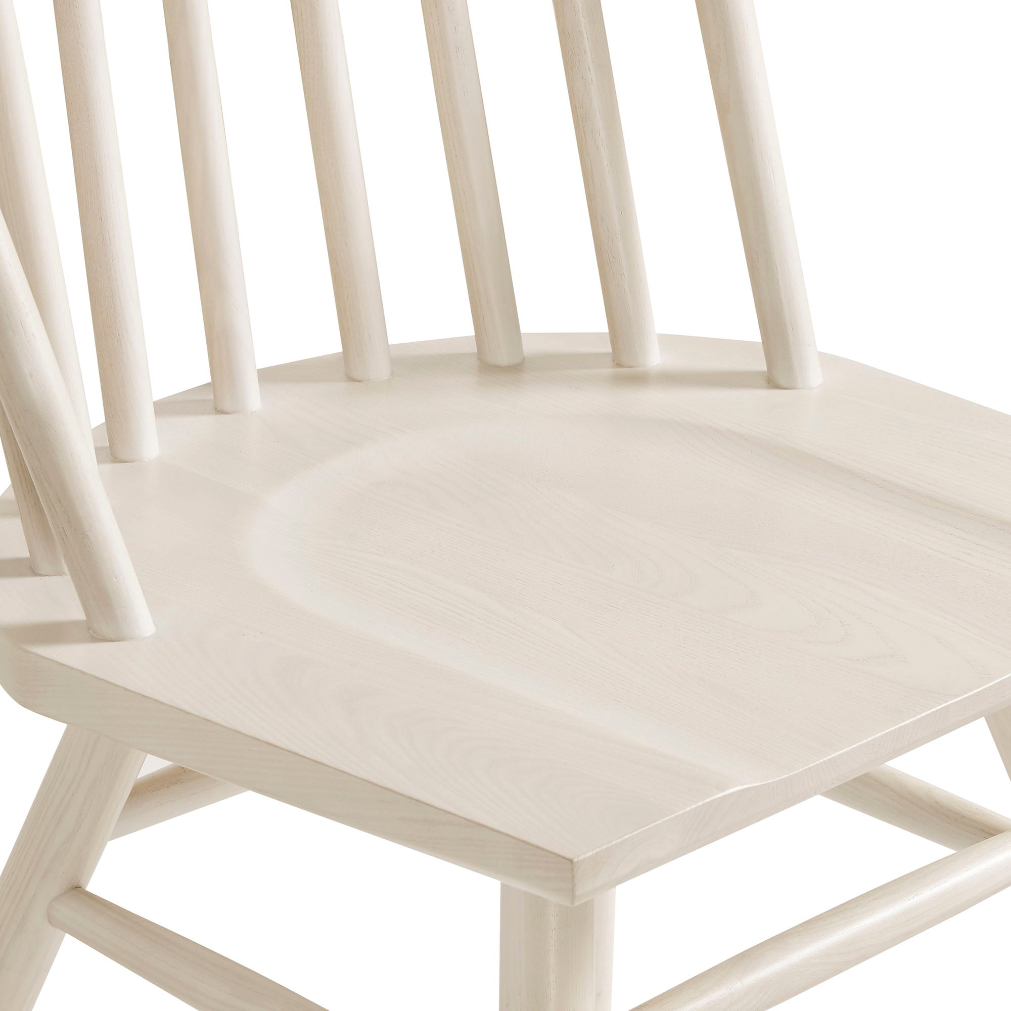 Alvar Spindle Back Dining Side Chairs Set of 2 - White Wash