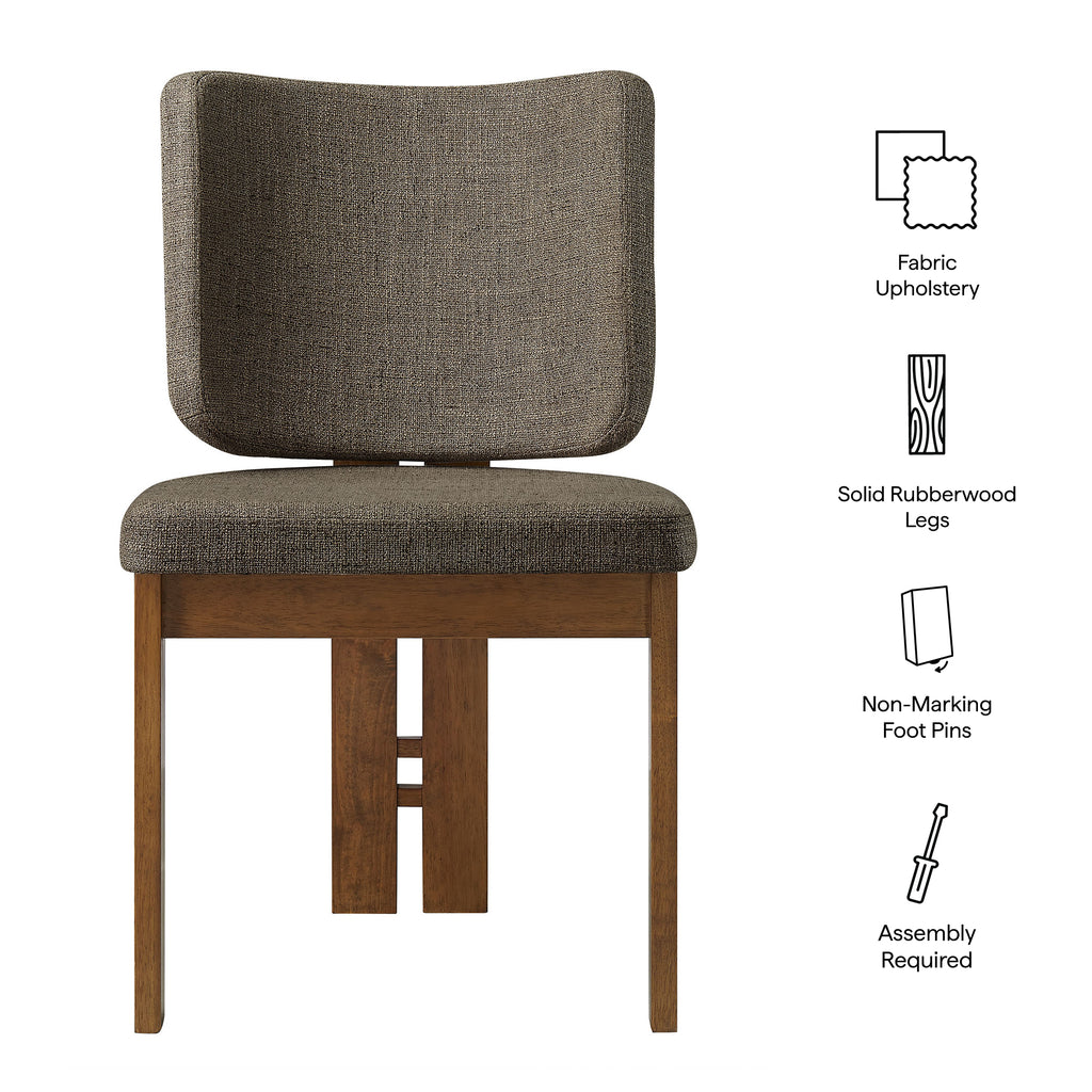 Alba 7-Piece Dining Set - Walnut Taupe