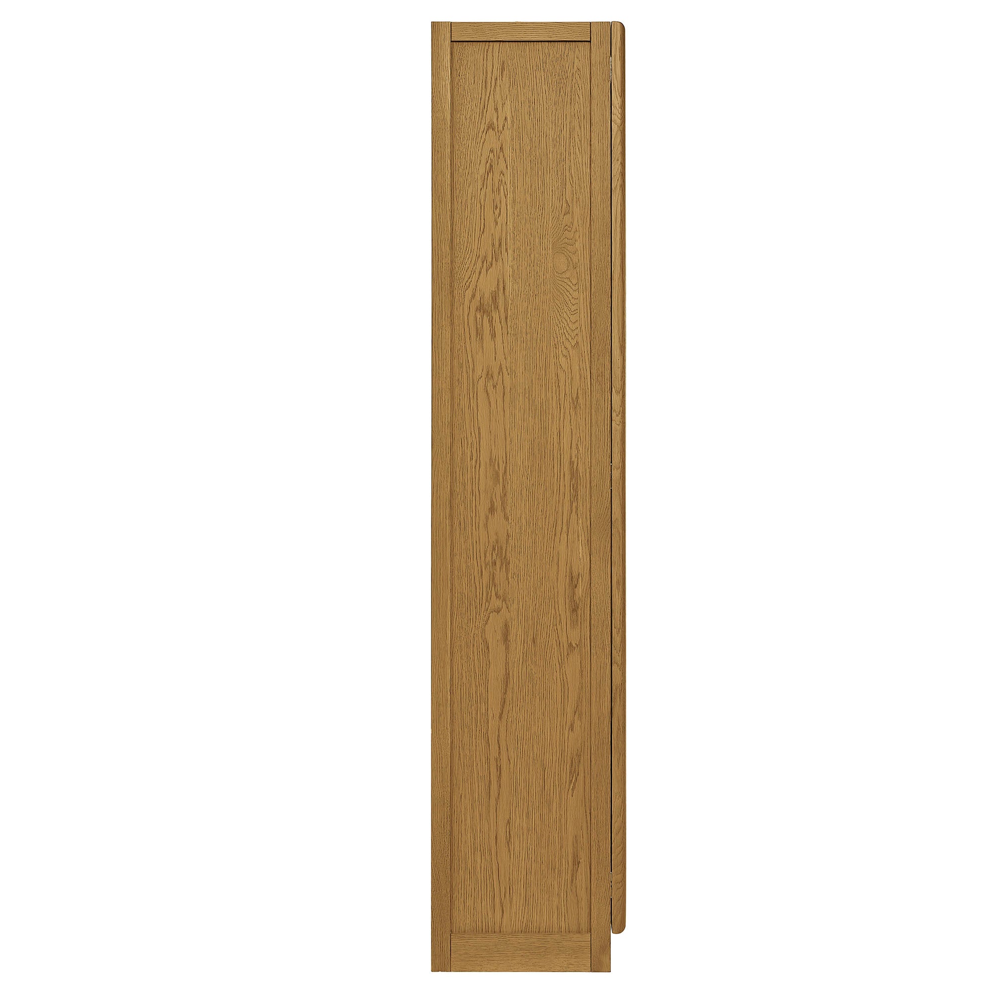 Anwen Solid Wood and Glass Display Cabinet - Oak