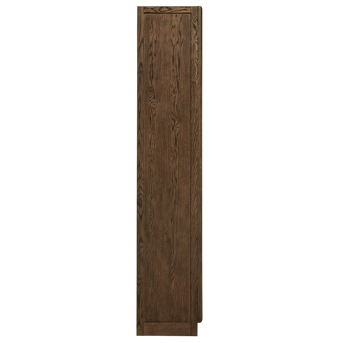 Anwen Solid Wood and Glass Display Cabinet - Walnut