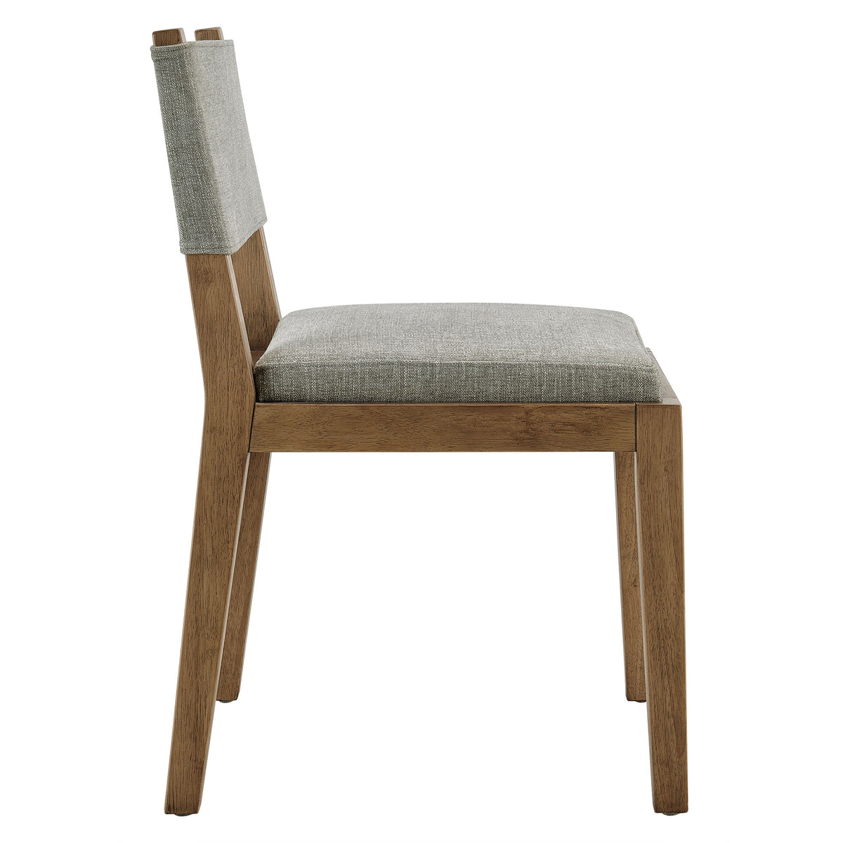 Calder Fabric Upholstered Wood Armless Dining Chair - Wheat