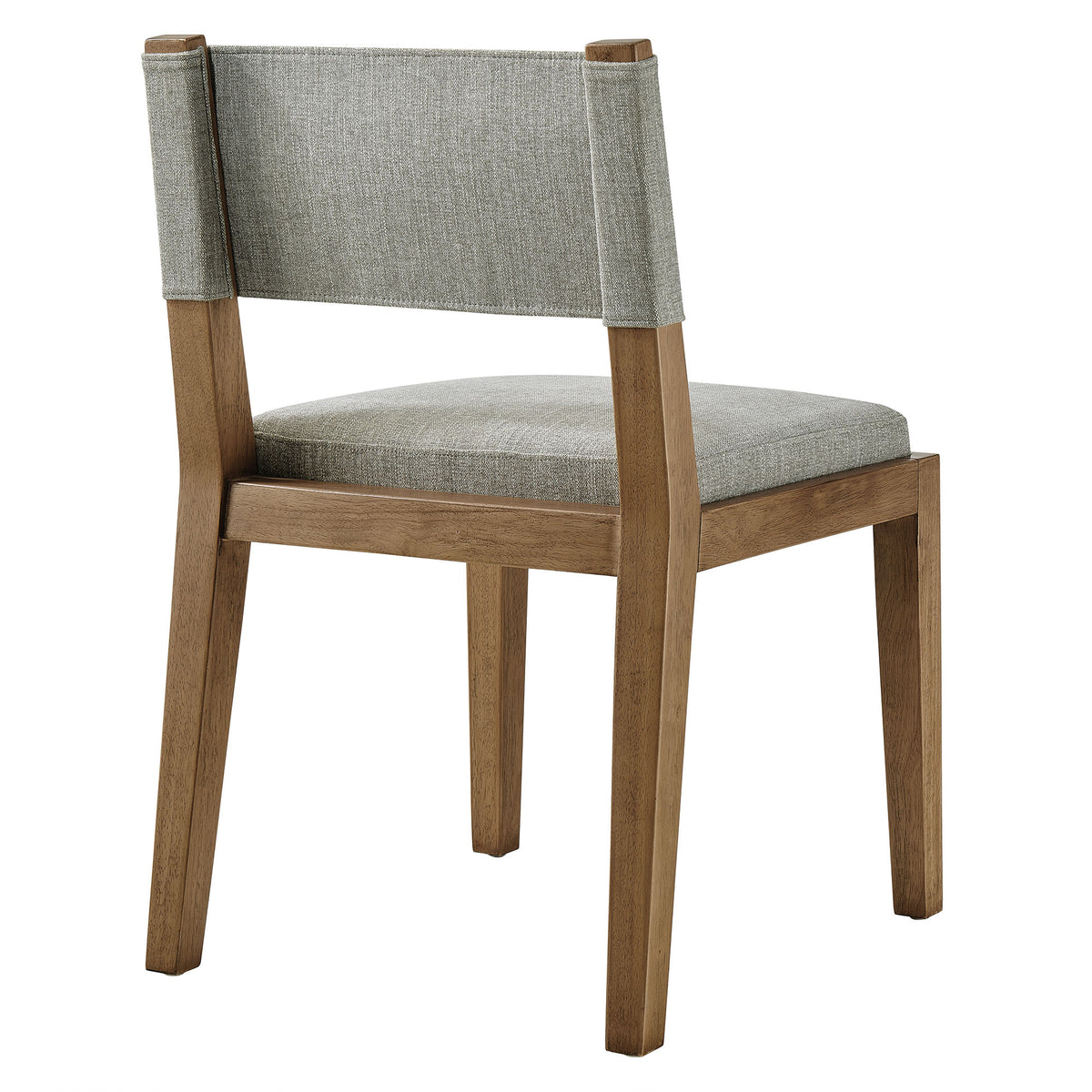 Calder Fabric Upholstered Wood Armless Dining Chair - Wheat