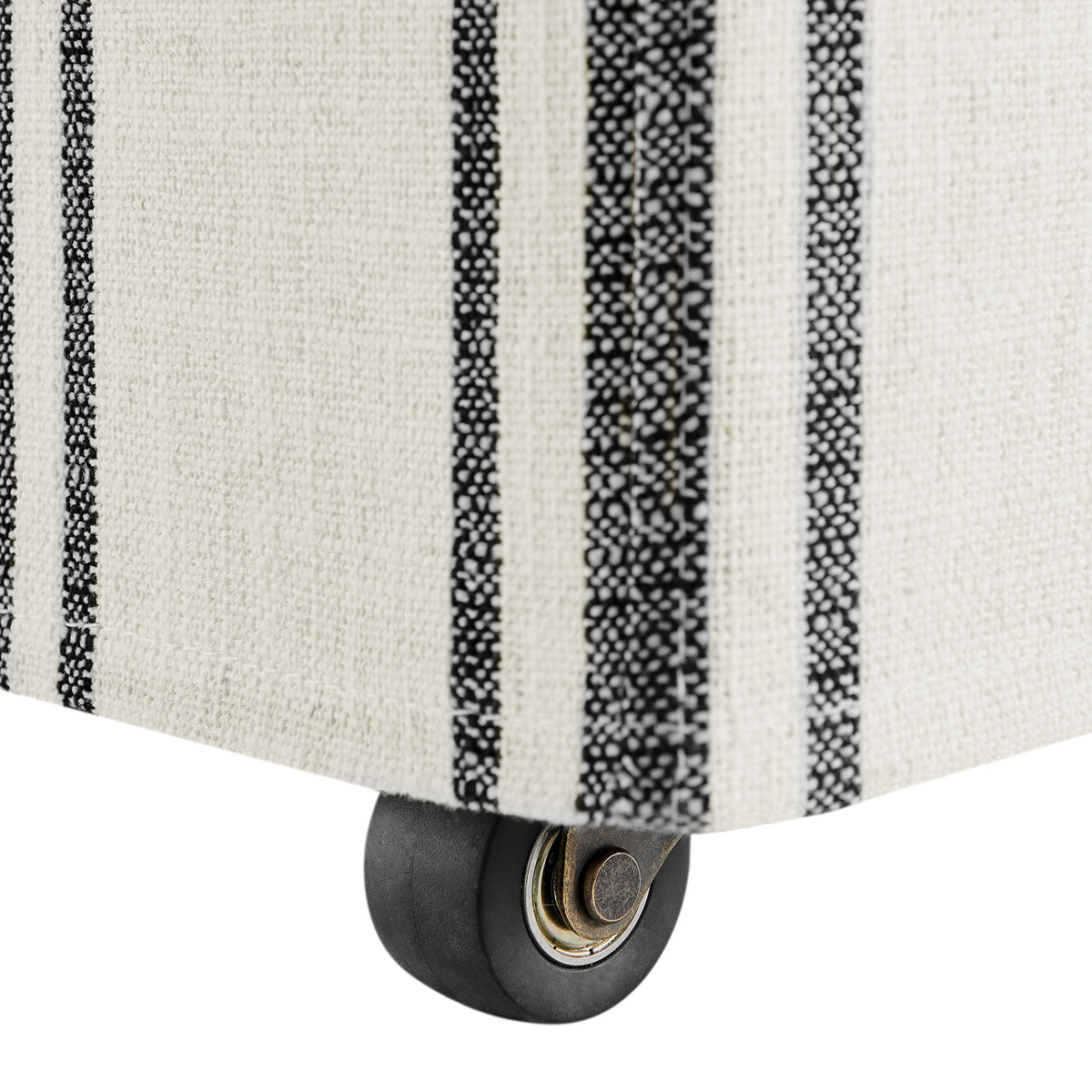 Tessera Striped Slipcovered Dining Side Chair - Black Stripe